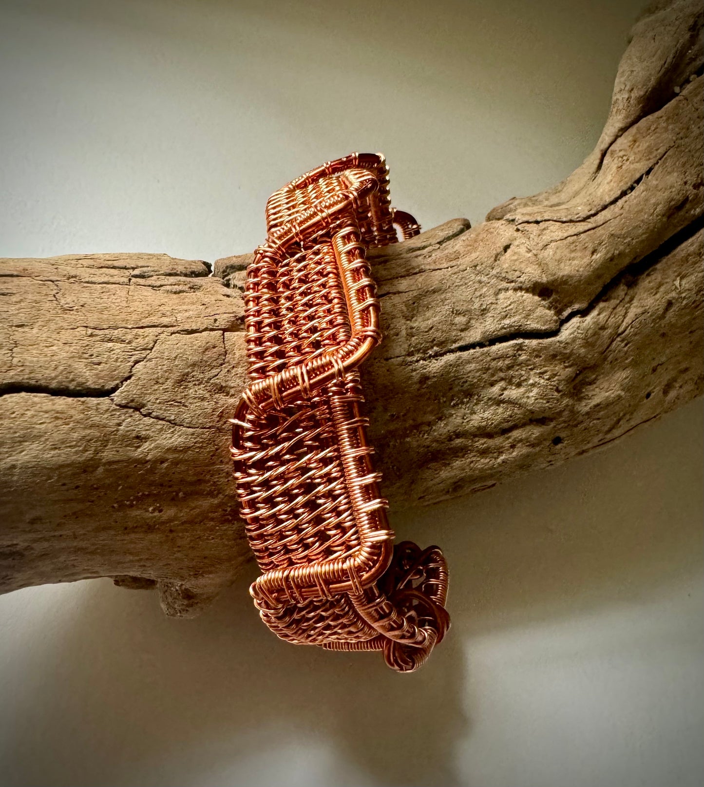 Greek Key Design Copper Cuff Made to Order