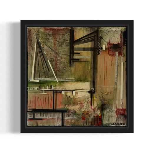 Stay in the Background- Original Artwork on Canvas - R.Kaelber Art