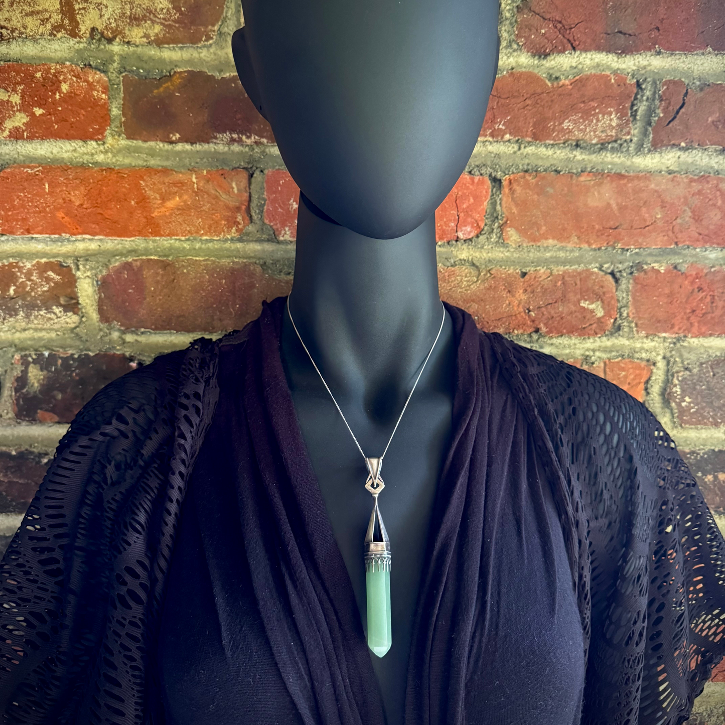 Sterling Silver and Amazonite Pendant - R.Kaelber Art
