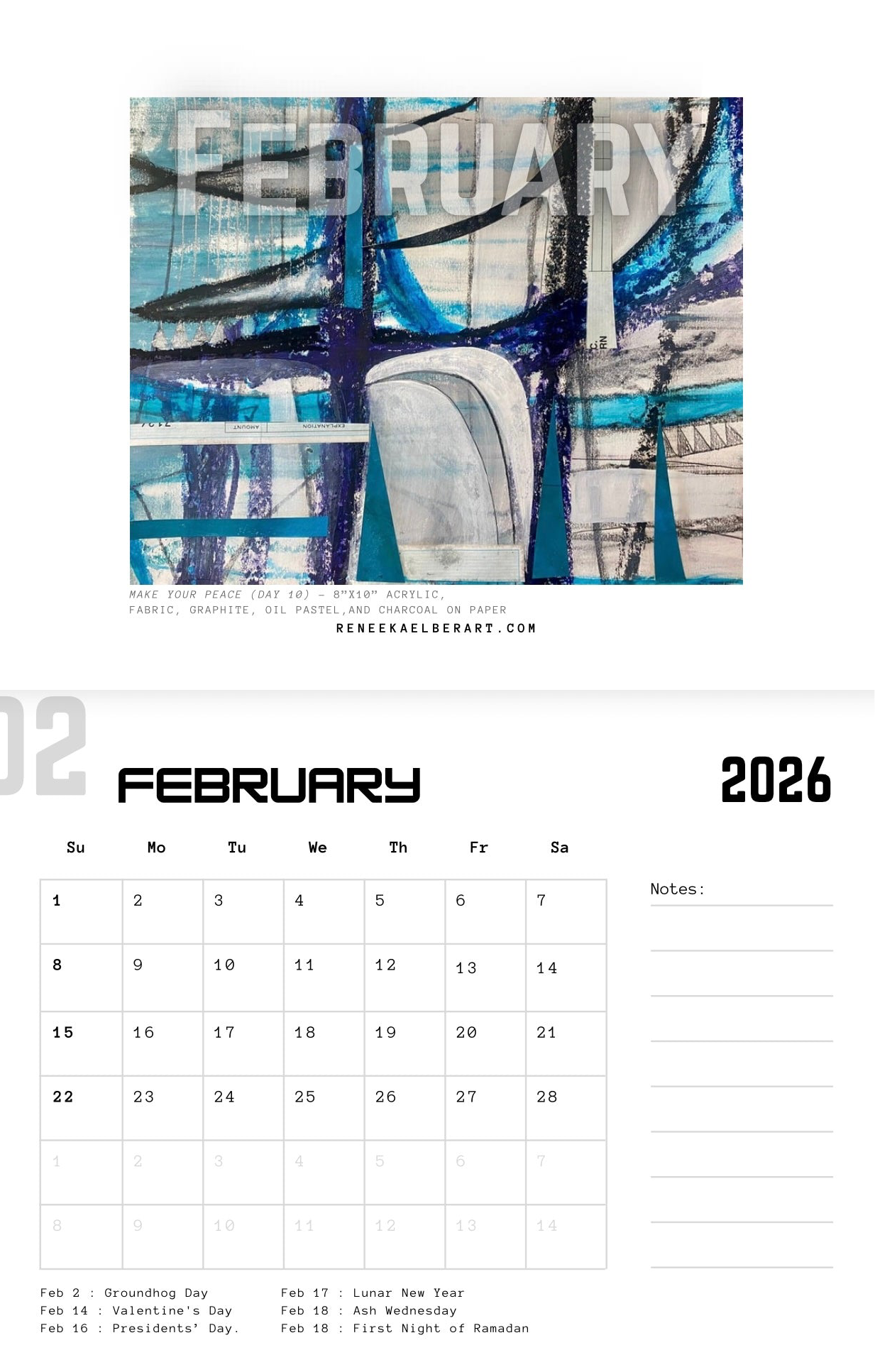 2026 Wall Calendar