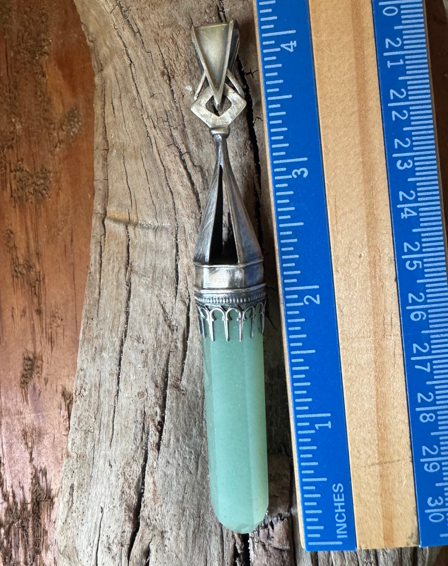 Sterling Silver and Amazonite Pendant