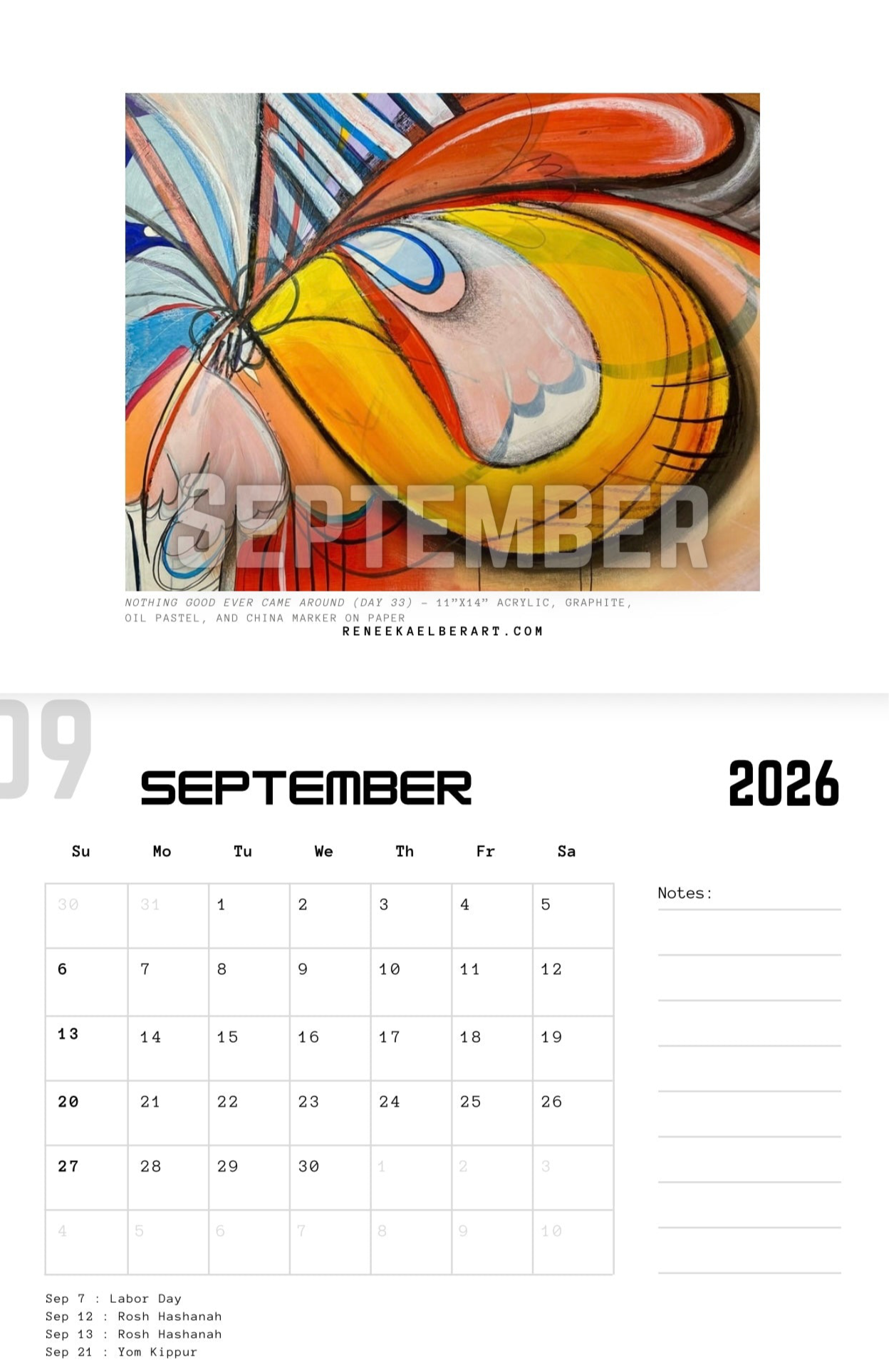 2026 Wall Calendar