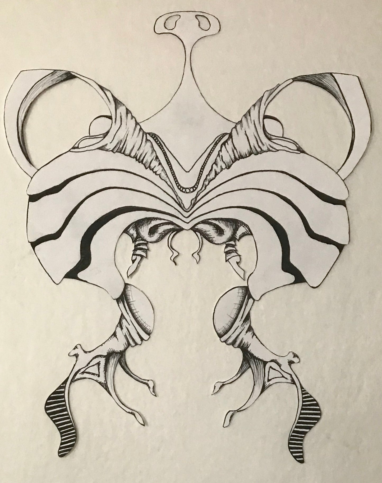 Creature- Original Ink Drawing on Paper