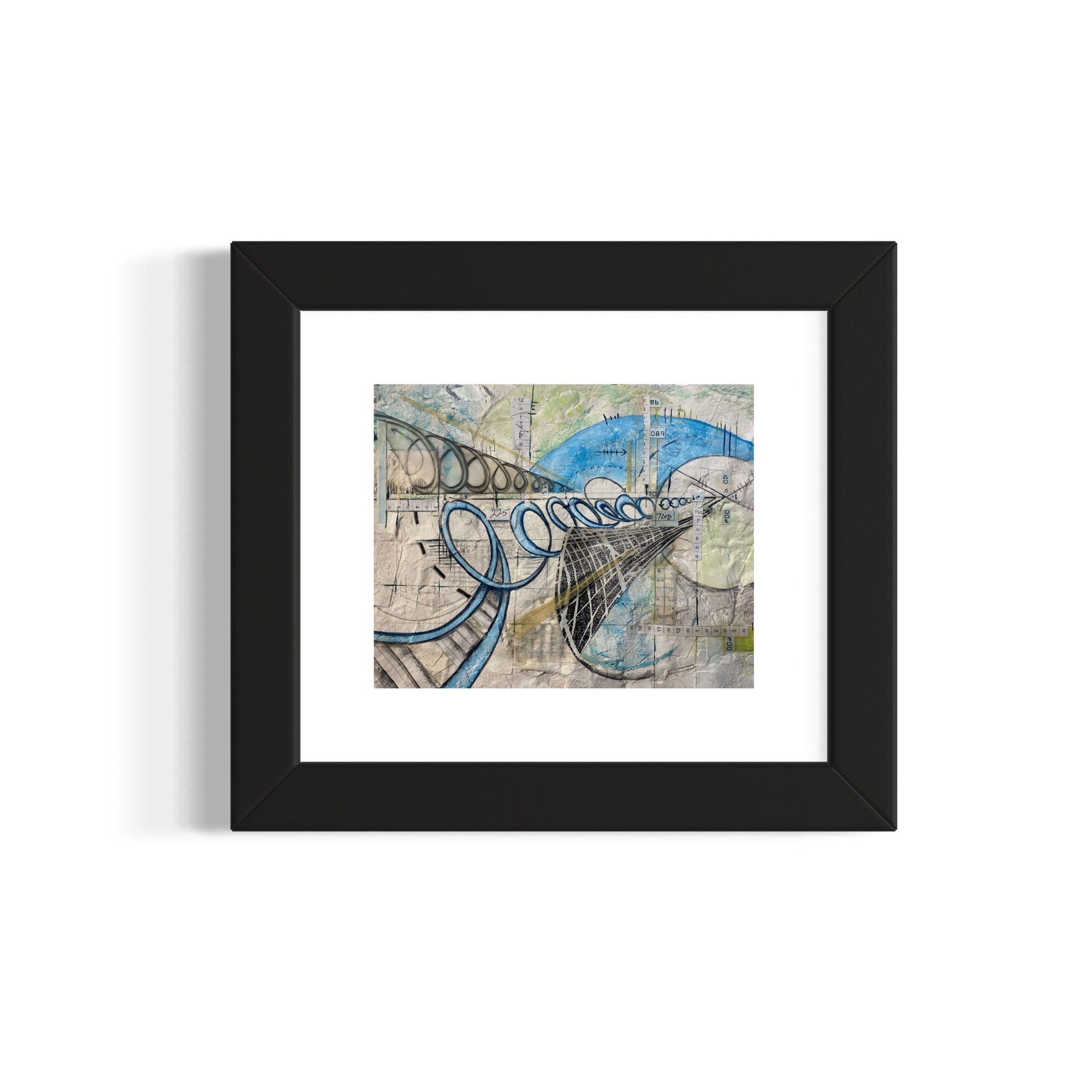 New Perspectives-Original Artwork on Handmade Recycled Paper - R.Kaelber Art
