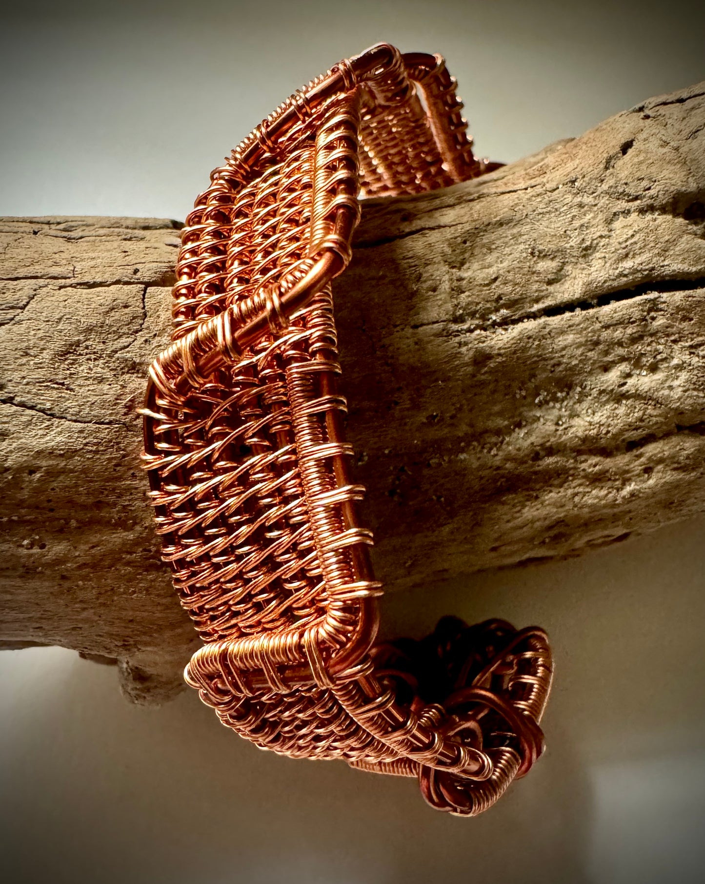 Greek Key Design Copper Cuff Made to Order