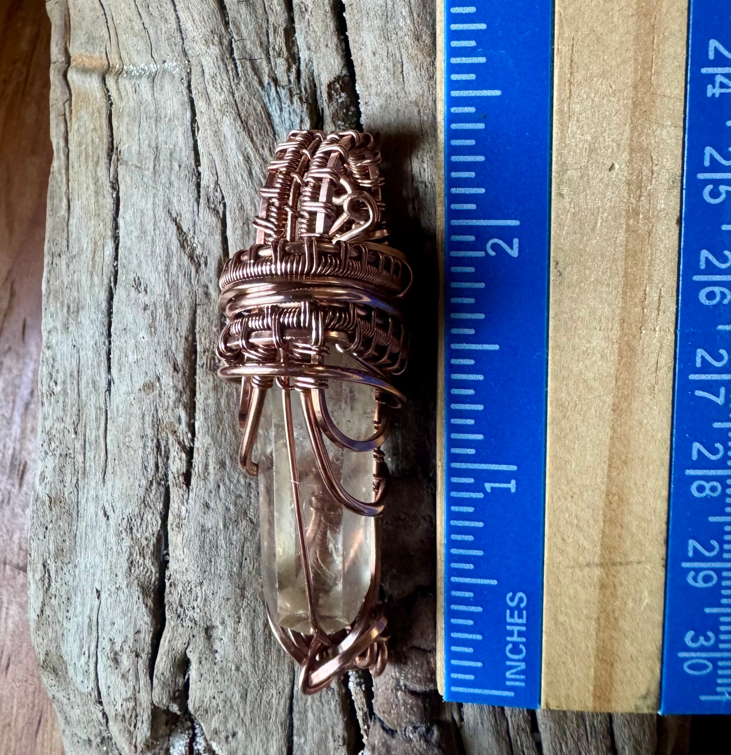 Citrine and Copper Pendant