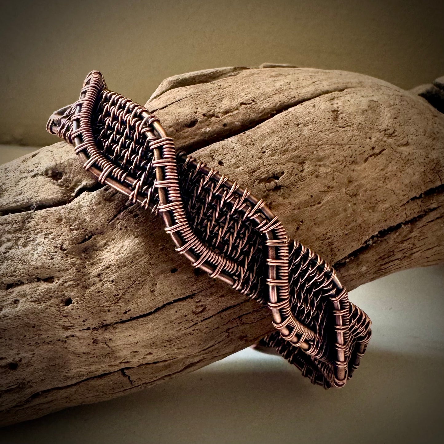 Twisting Copper Cuff Made to Order