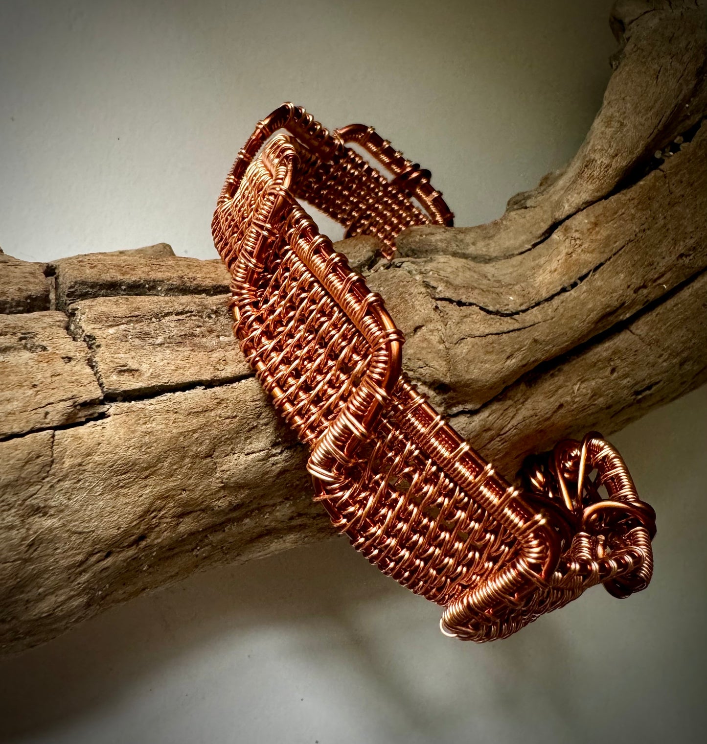 Greek Key Design Copper Cuff Made to Order