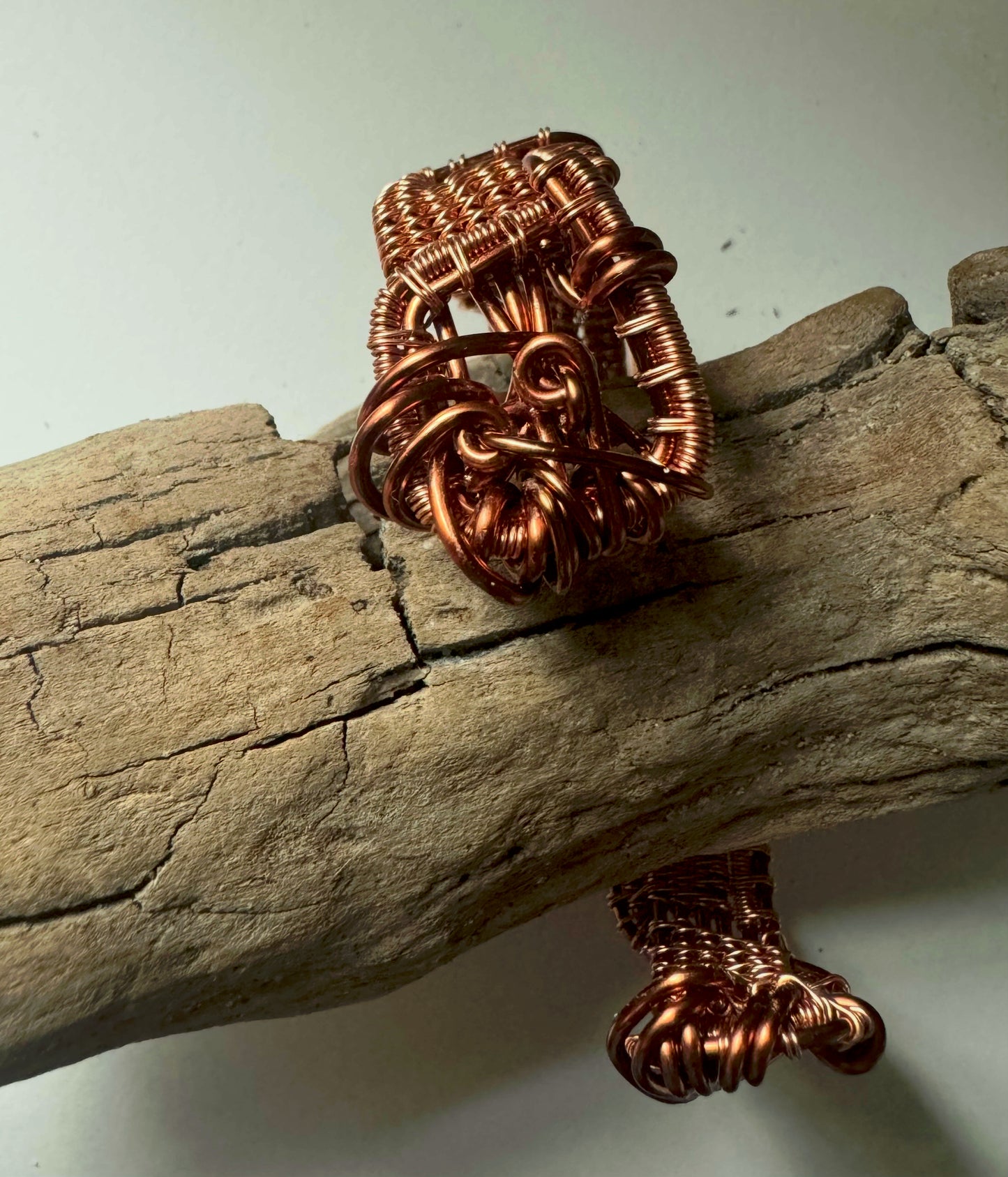 Greek Key Design Copper Cuff Made to Order