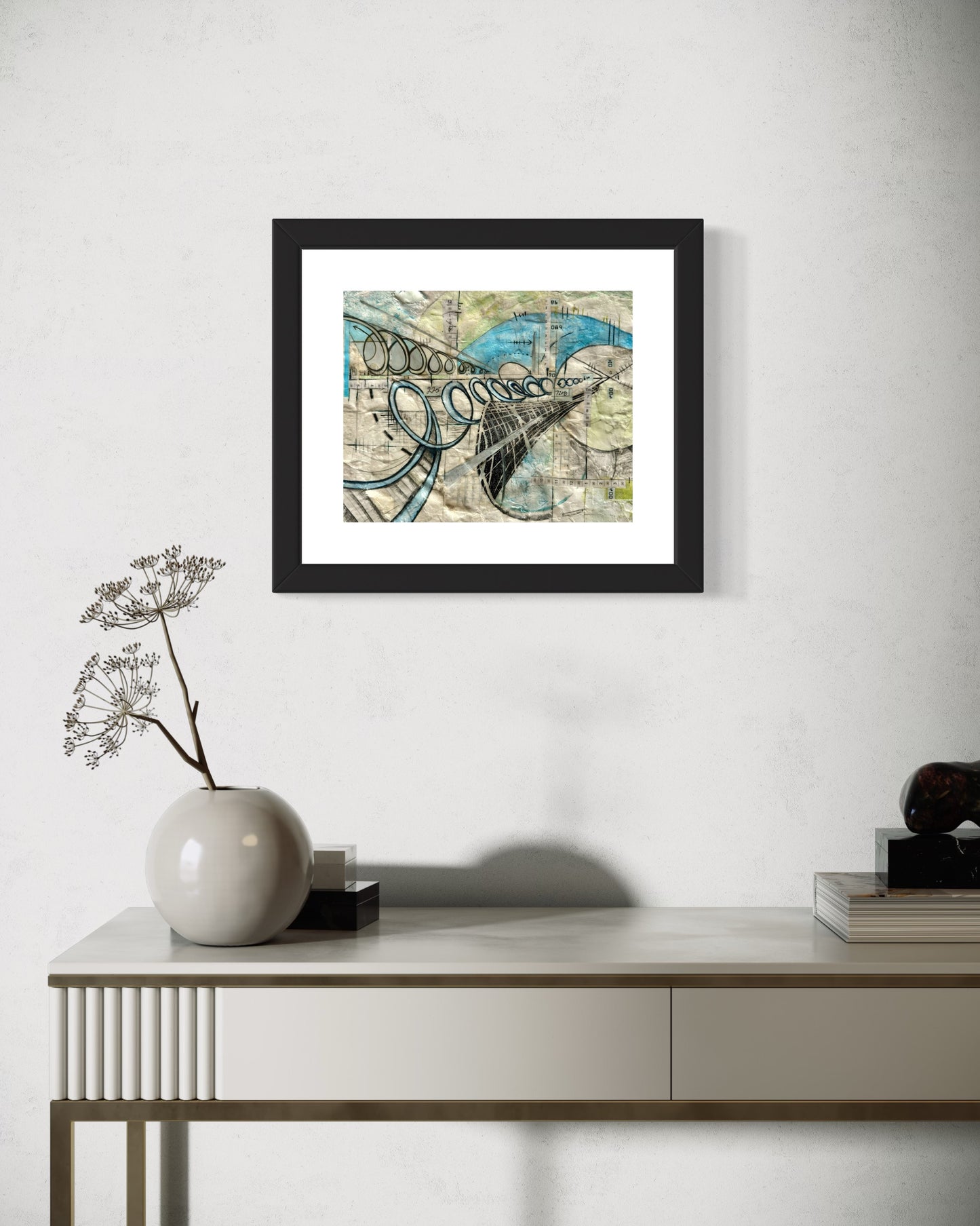 New Perspectives-Original Artwork on Handmade Recycled Paper - R.Kaelber Art