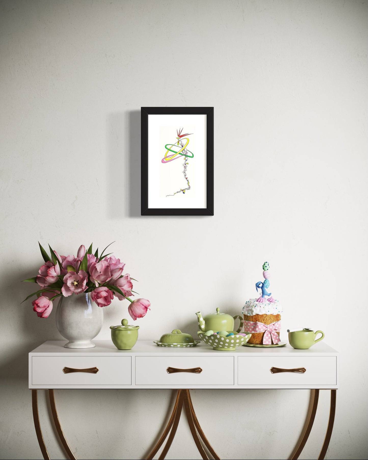 Push On - Original Artwork on Paper - R.Kaelber Art