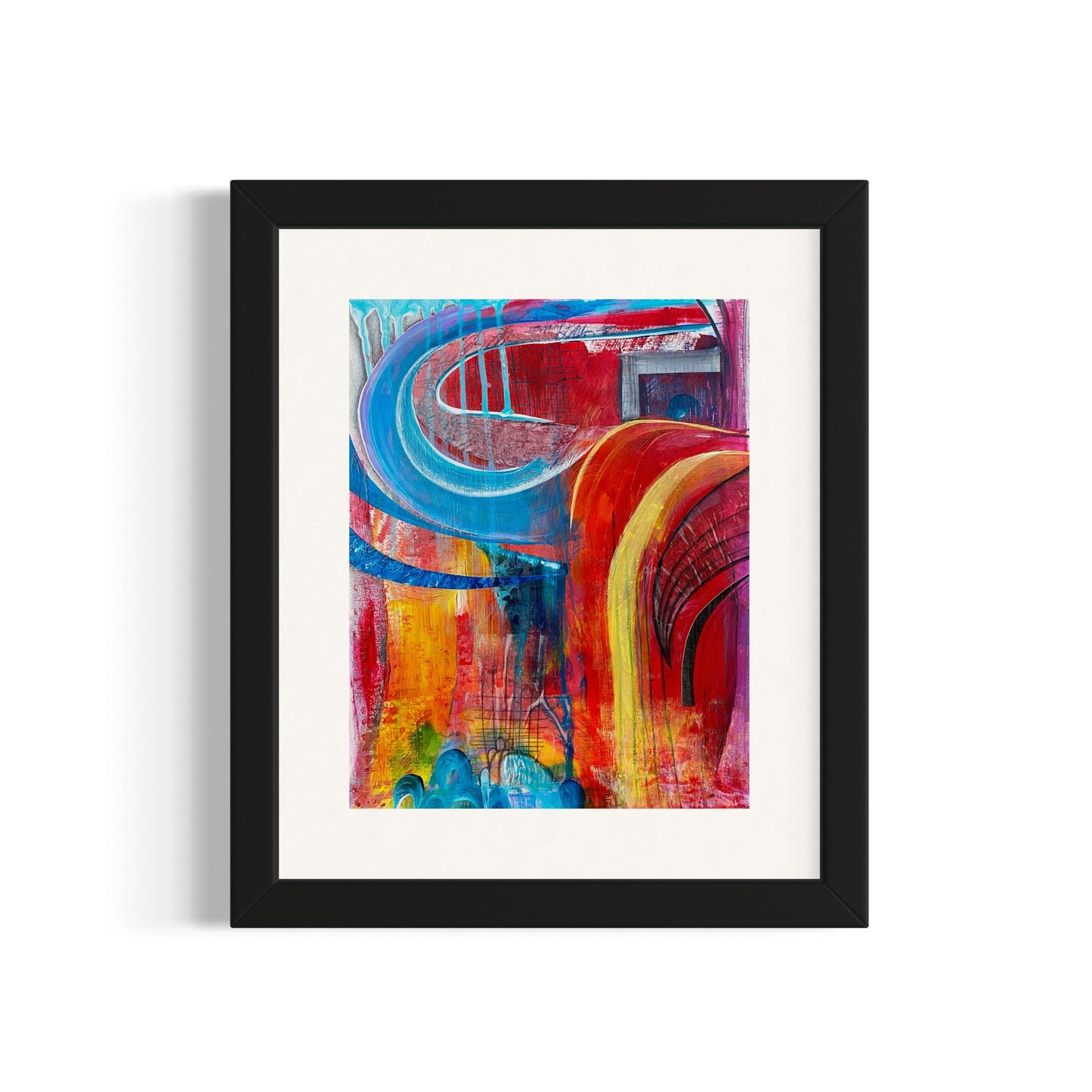 Run Off - Original Painting on Paper - R.Kaelber Art