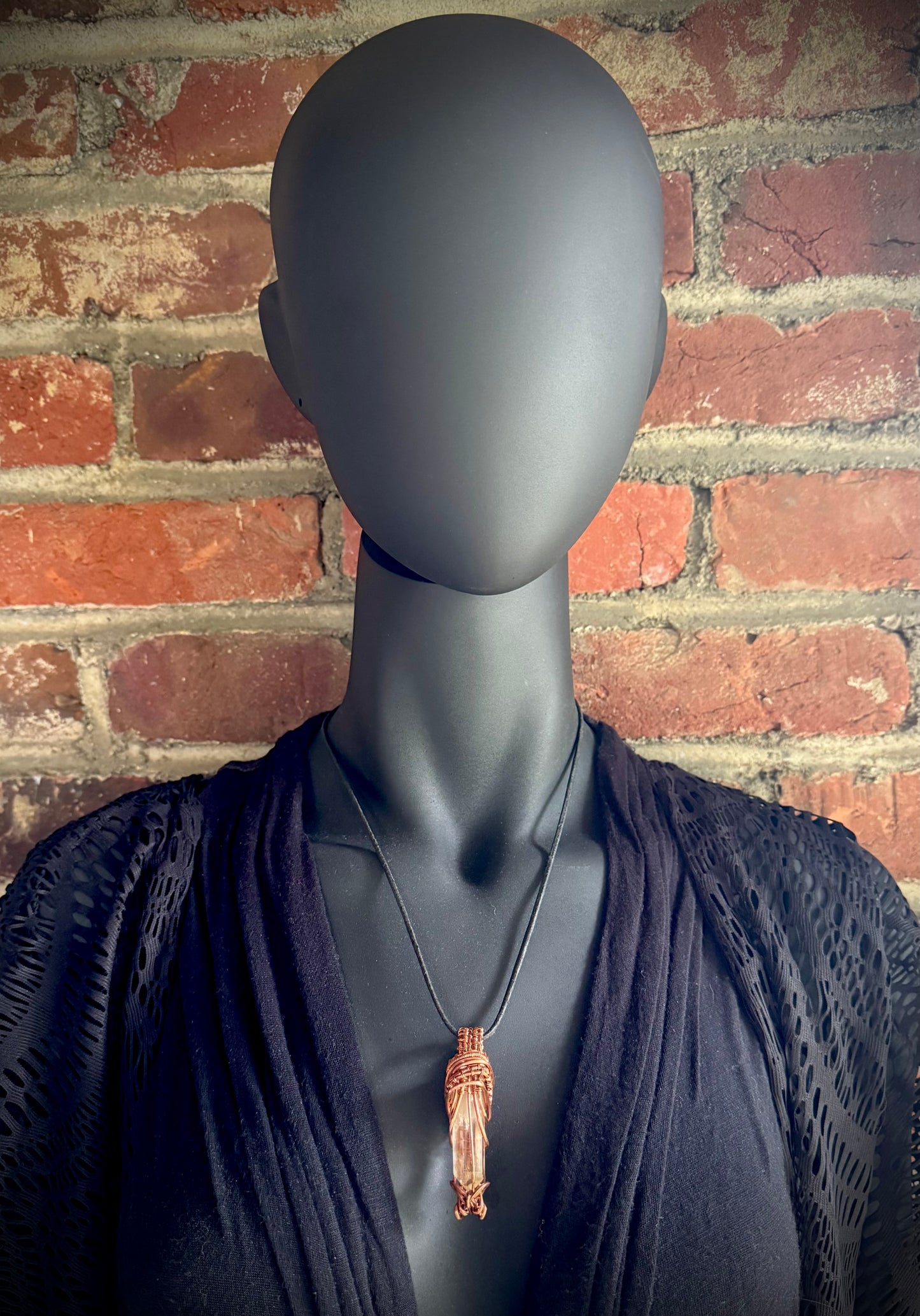 Citrine and Copper Pendant