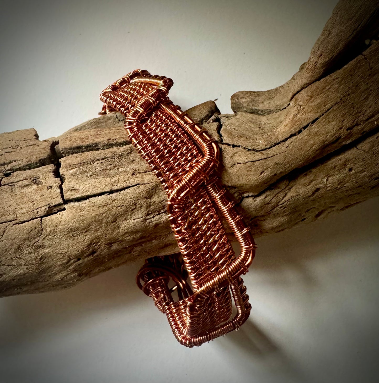 Greek Key Design Copper Cuff Made to Order