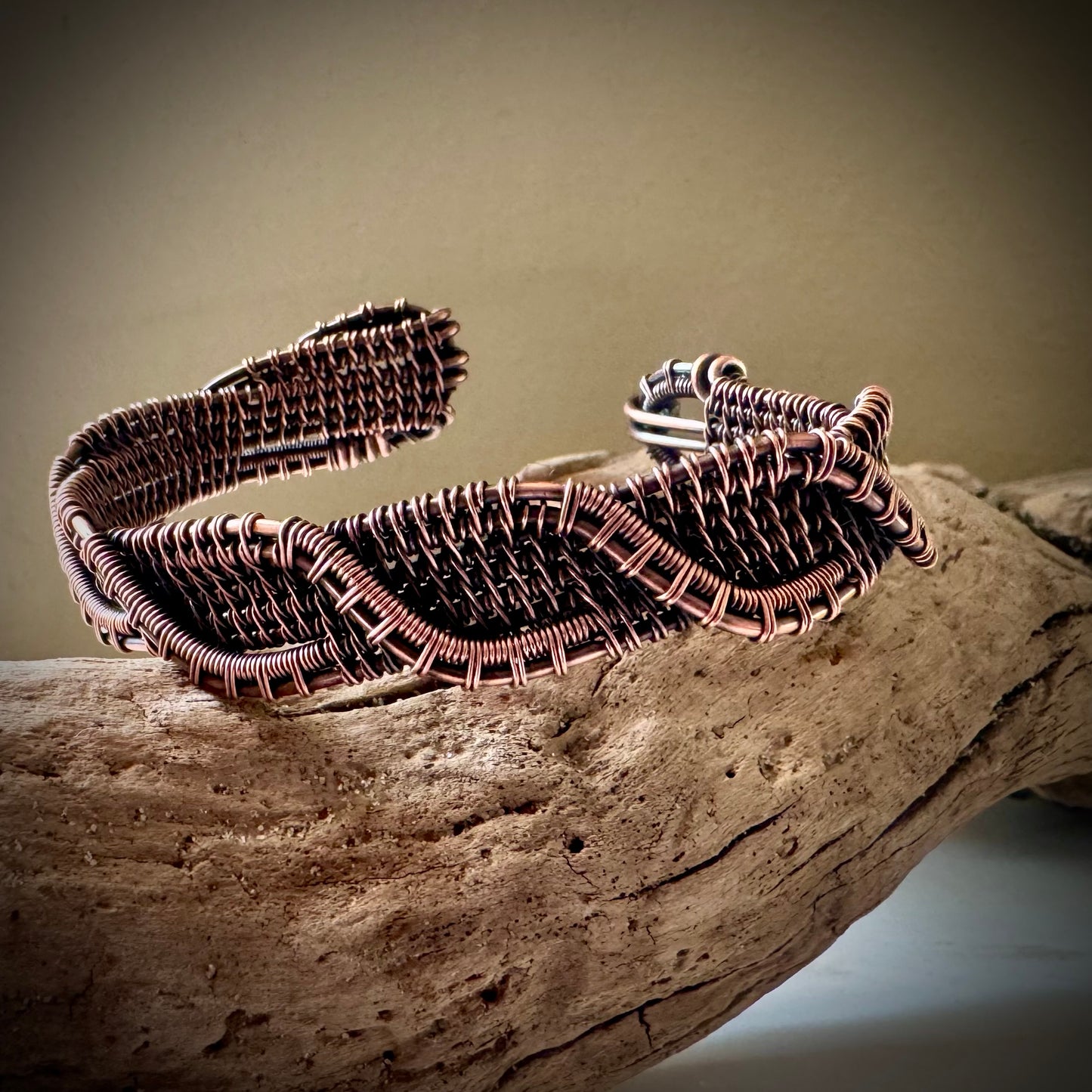 Twisting Copper Cuff Made to Order