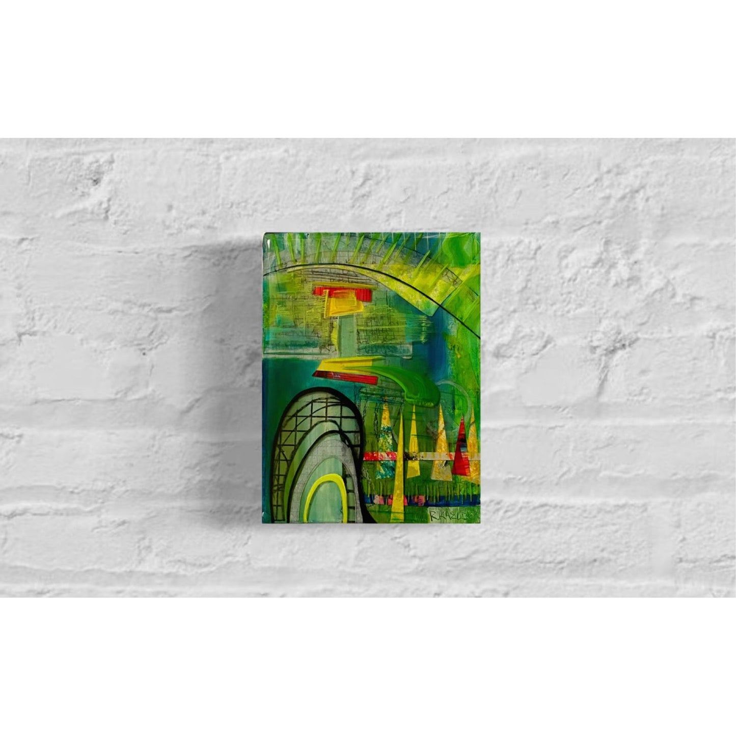 Zoning for a New Dimension - Original Painting on Canvas - R.Kaelber Art