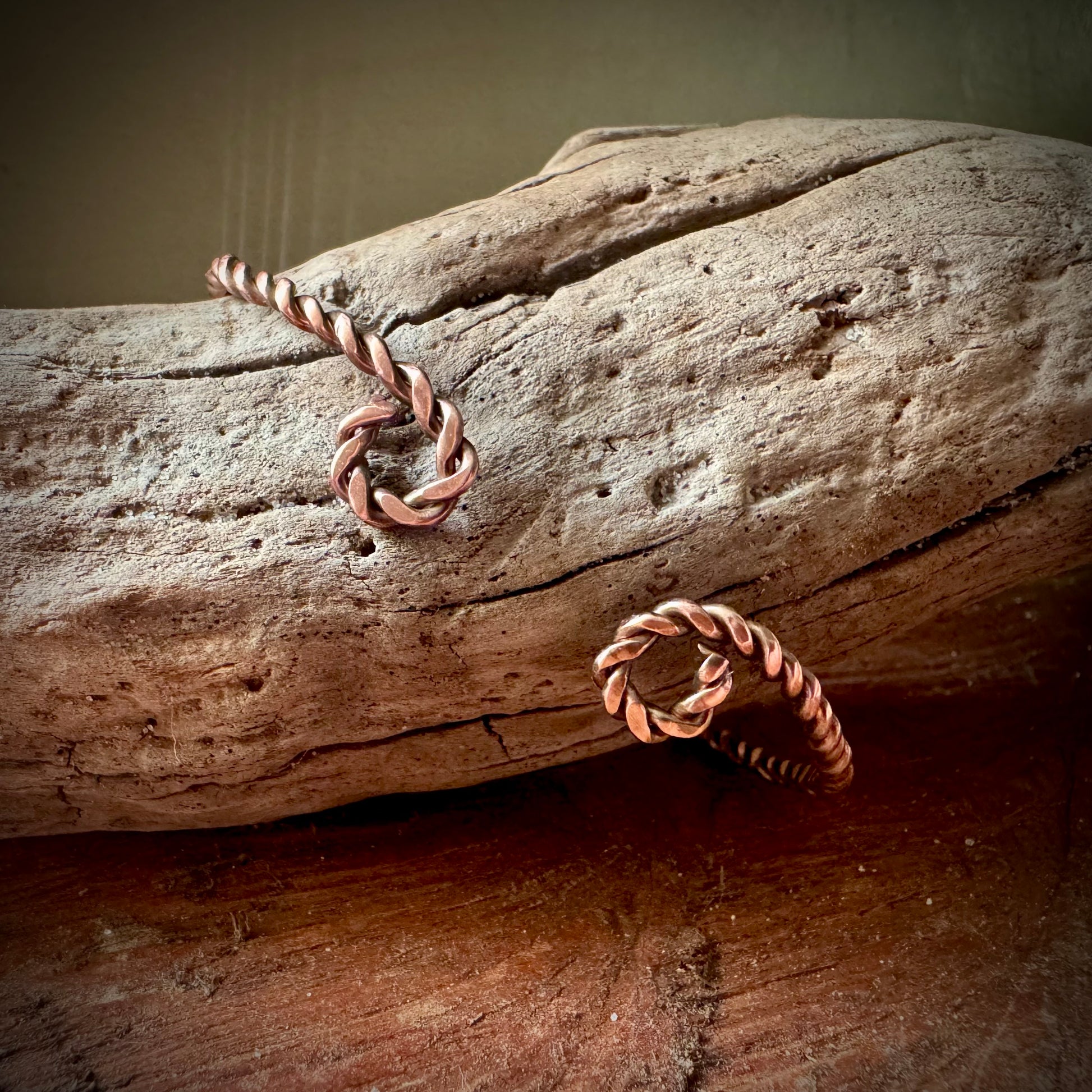 Twist Cuff with Copper or Antique Bronze - R.Kaelber Art