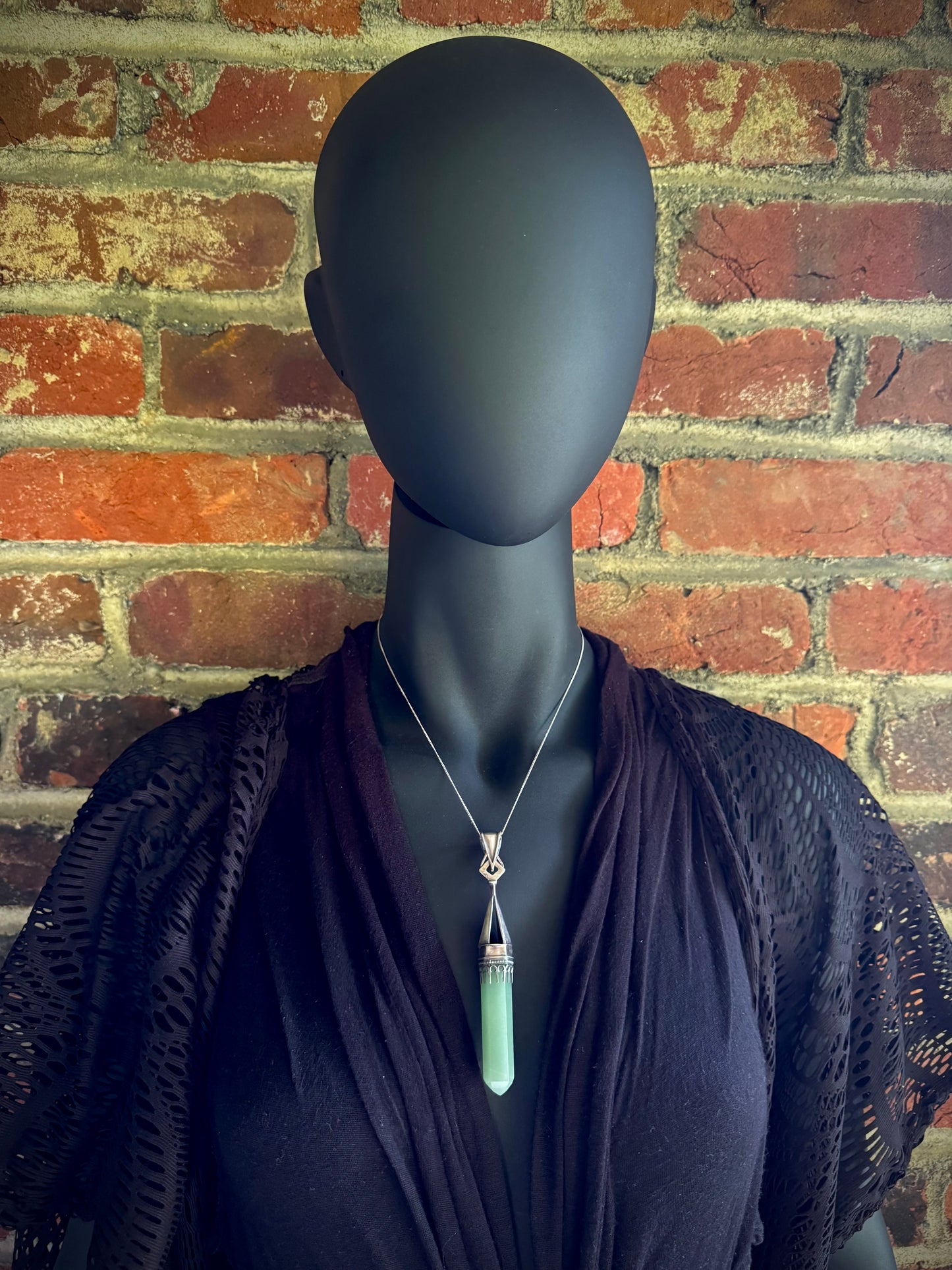 Sterling Silver and Amazonite Pendant
