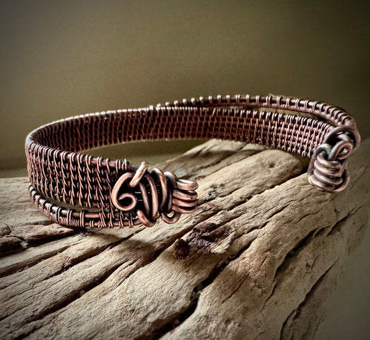 Simple Twist Copper Cuff Made to Order