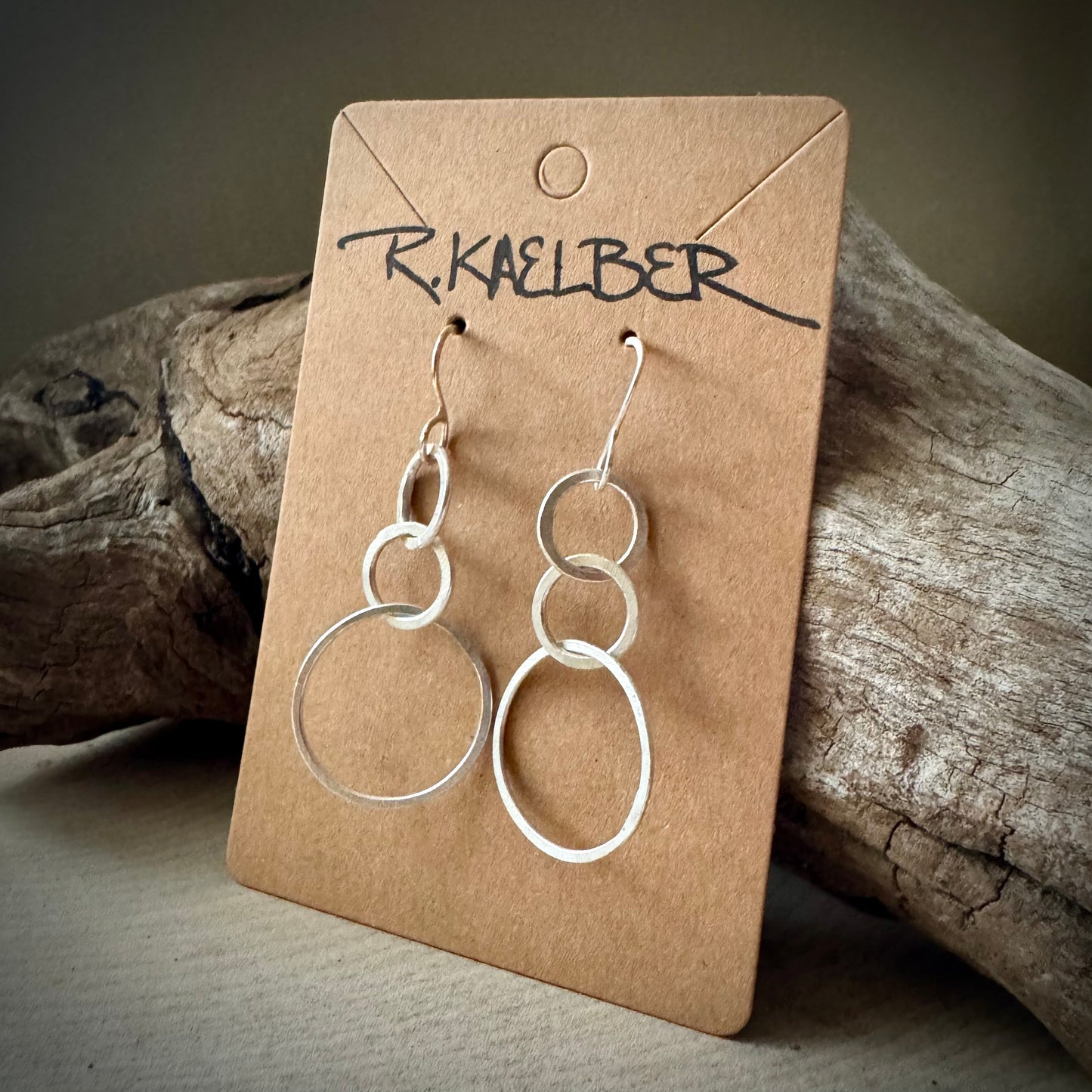 Sterling Silver Three Circles Earrings Made to Order