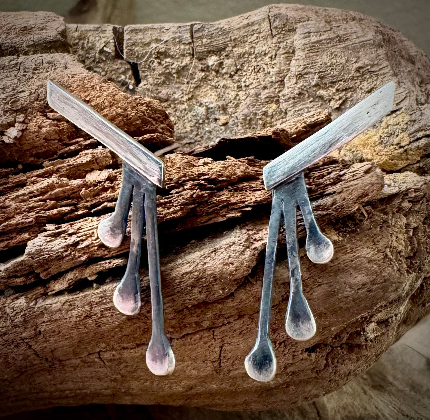 Sterling Sliver Droplet Earrings