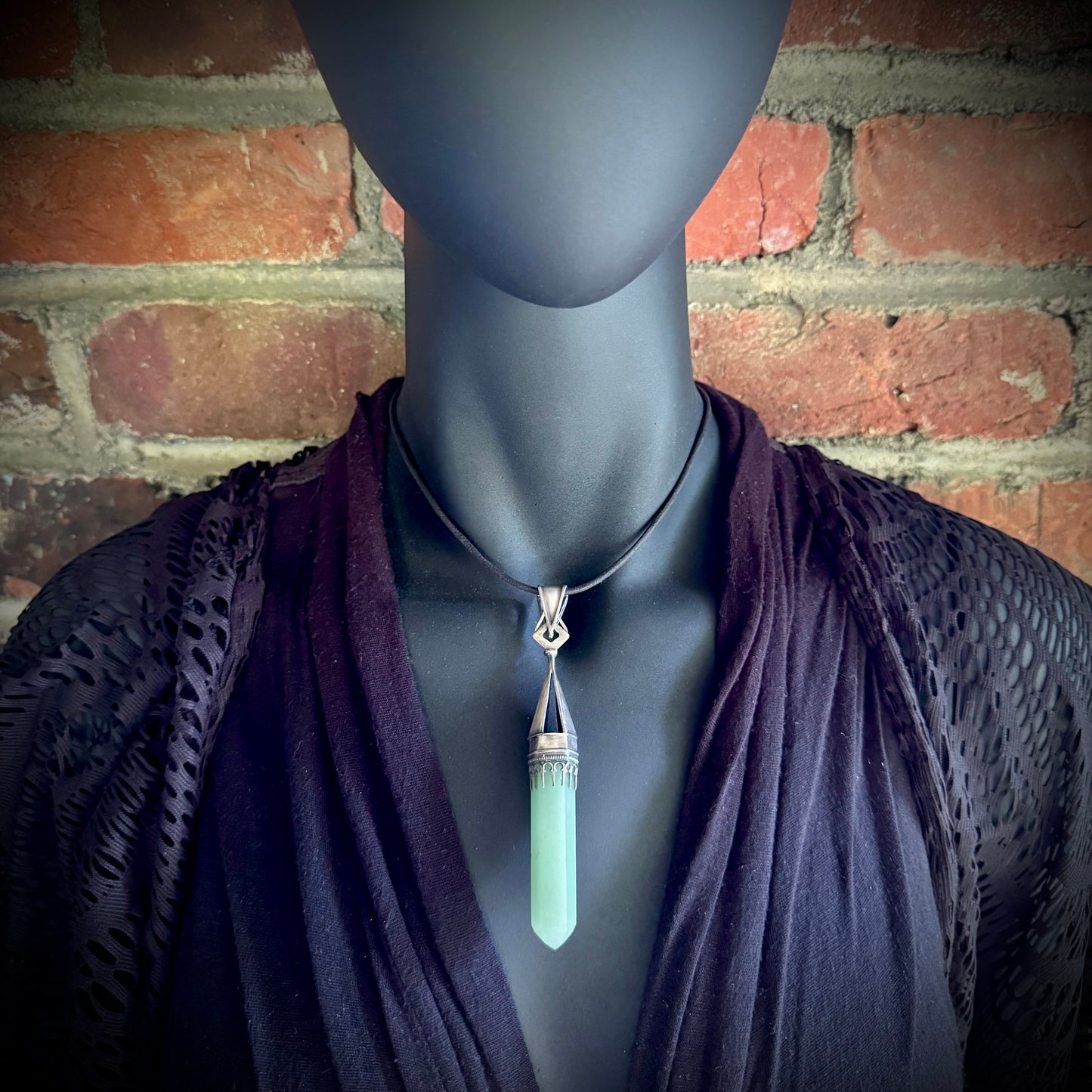 Sterling Silver and Amazonite Pendant