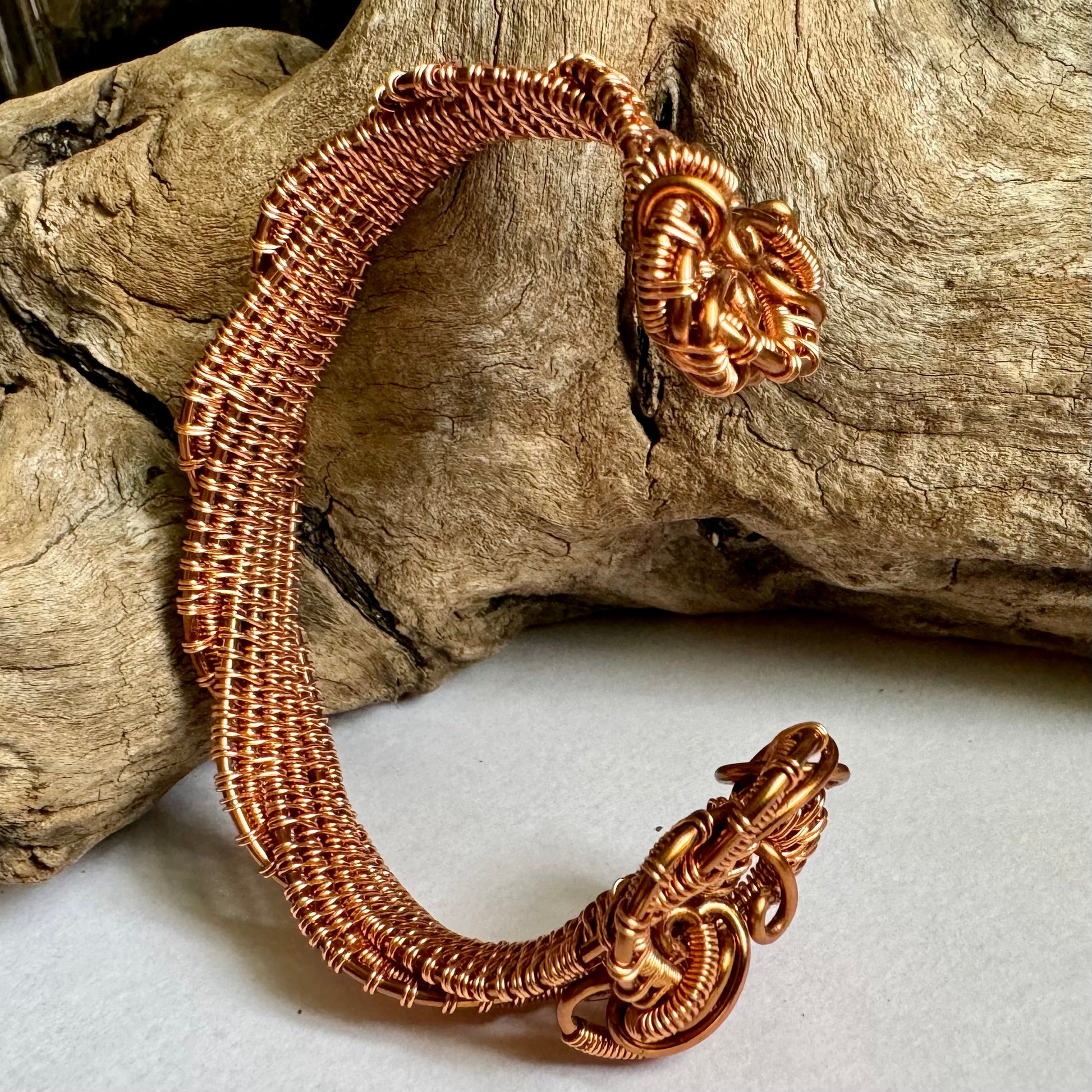 Twisting Copper Cuff - R.Kaelber Art