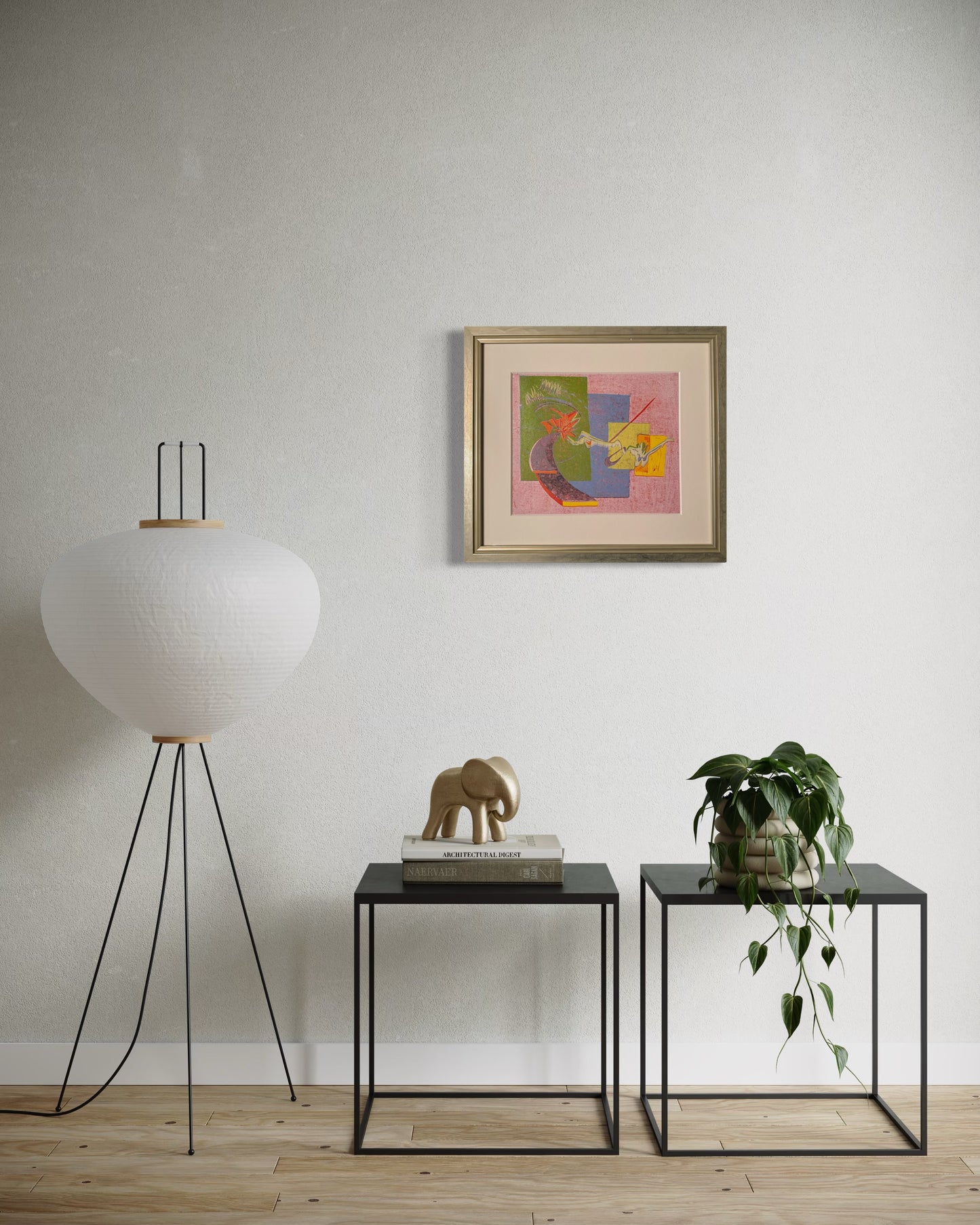 This Time Wasn’t So Bad - Original Woodblock Print Framed - R.Kaelber Art