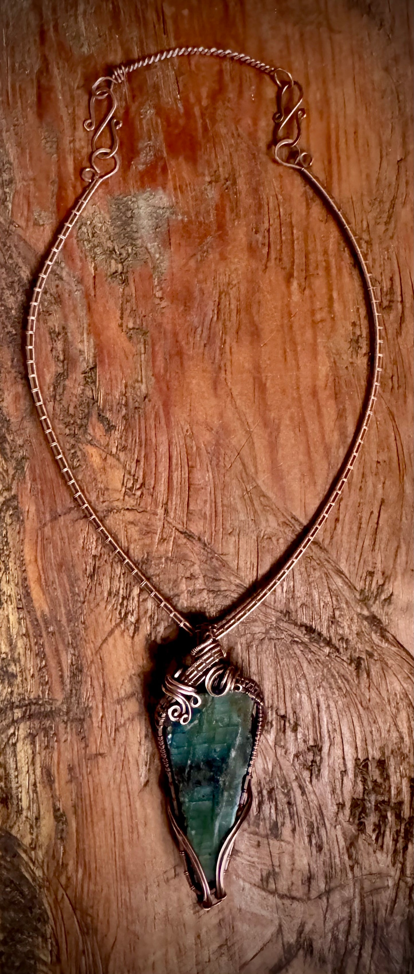 Labradorite Statement Necklace with Copper - R.Kaelber Art