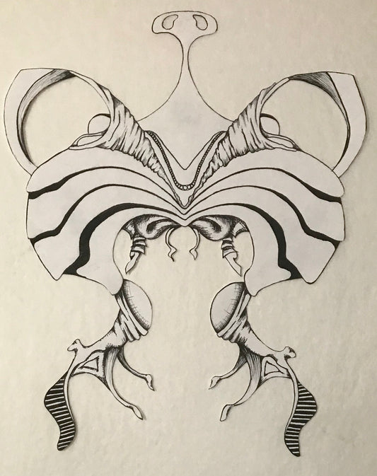 Creature- Original Ink Drawing on Paper