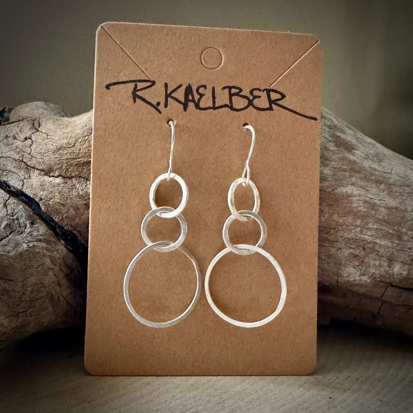 Sterling Silver Three Circles Earrings Made to Order