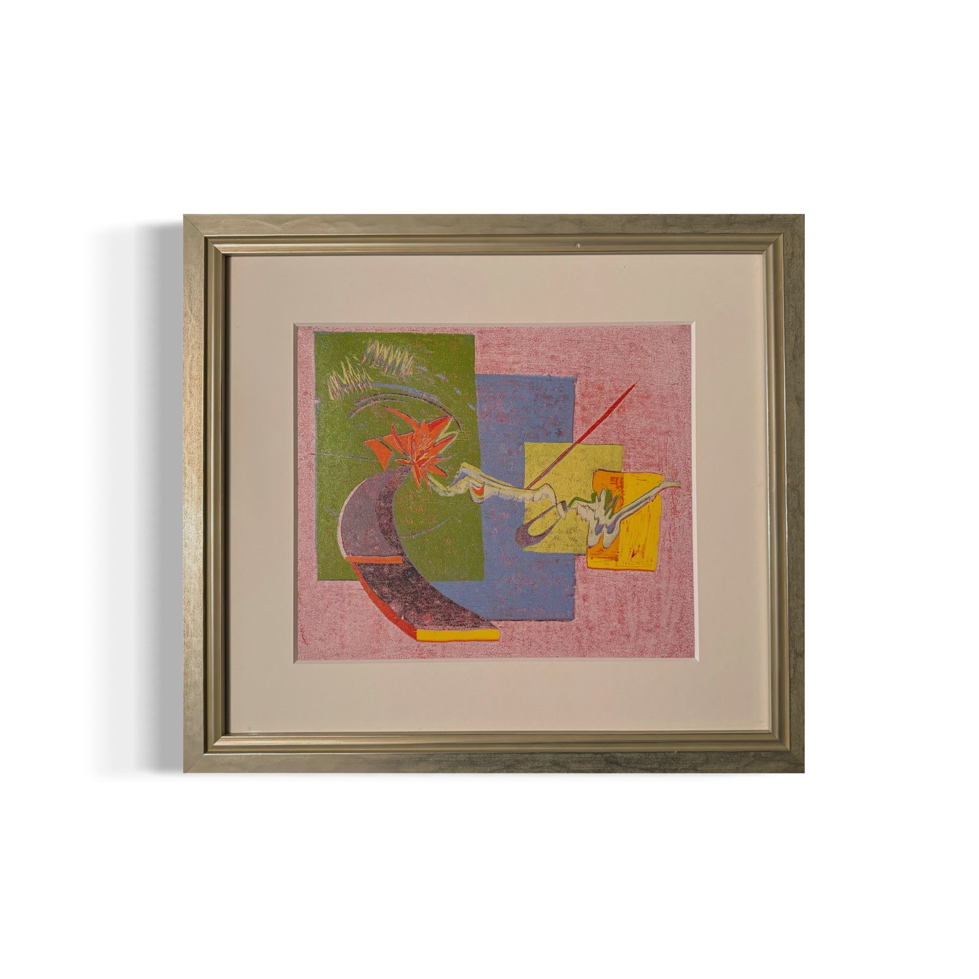 This Time Wasn’t So Bad - Original Woodblock Print Framed - R.Kaelber Art