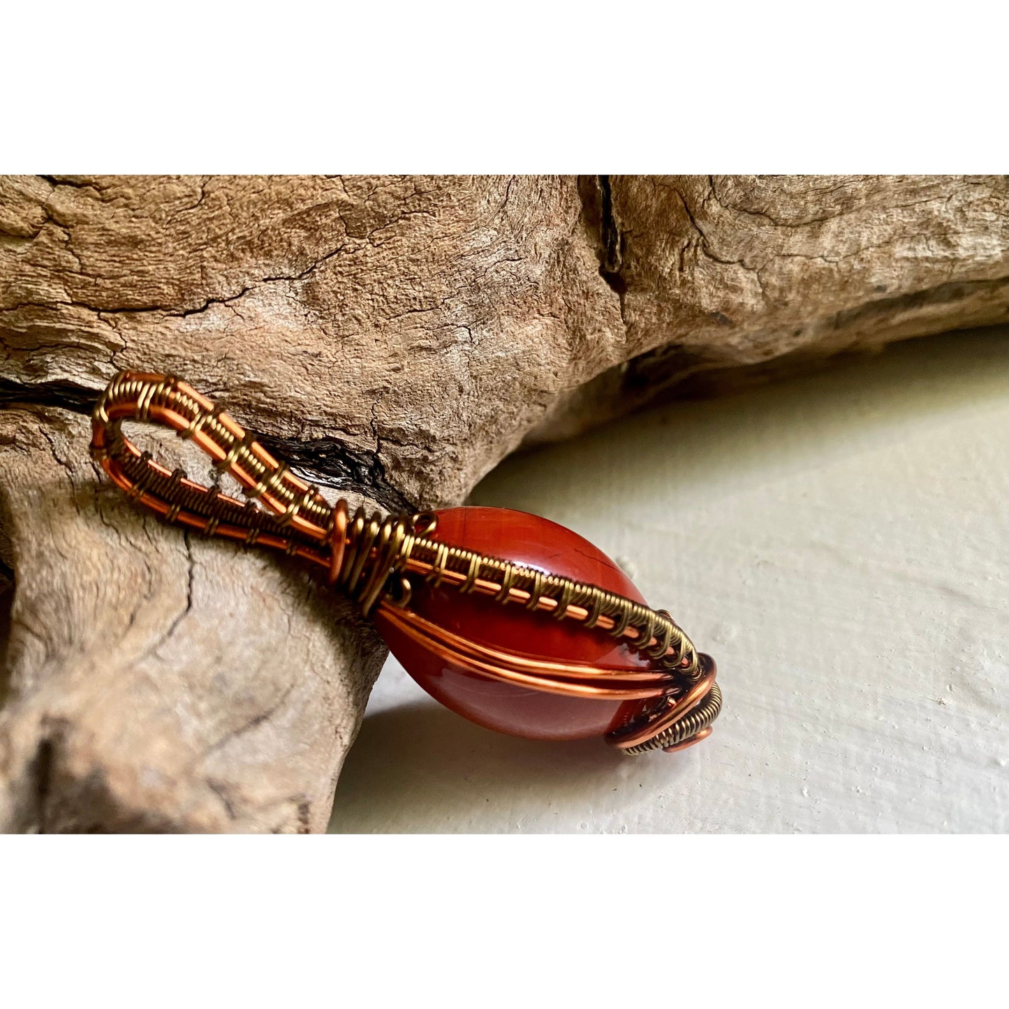 Carnelian Earring and Red Jasper Pendant Set - R.Kaelber Art