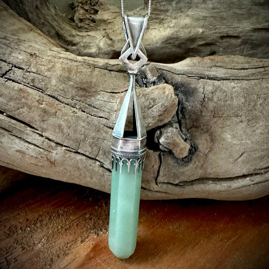 Sterling Silver and Amazonite Pendant - R.Kaelber Art
