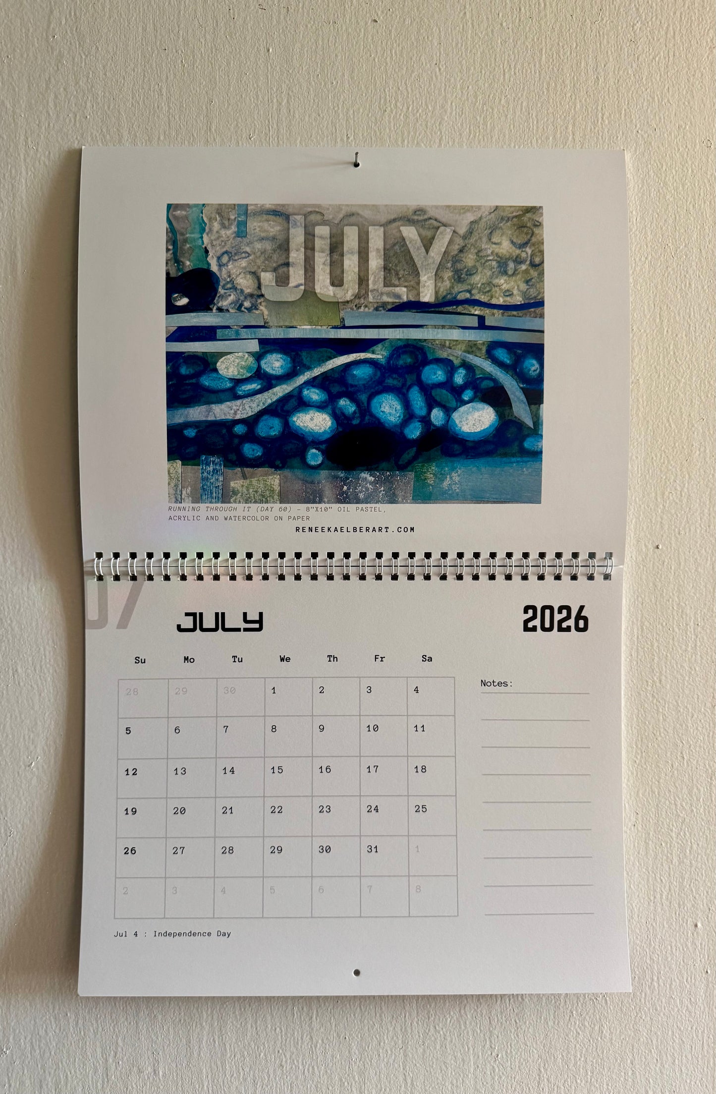 2026 Wall Calendar Spiral Bound