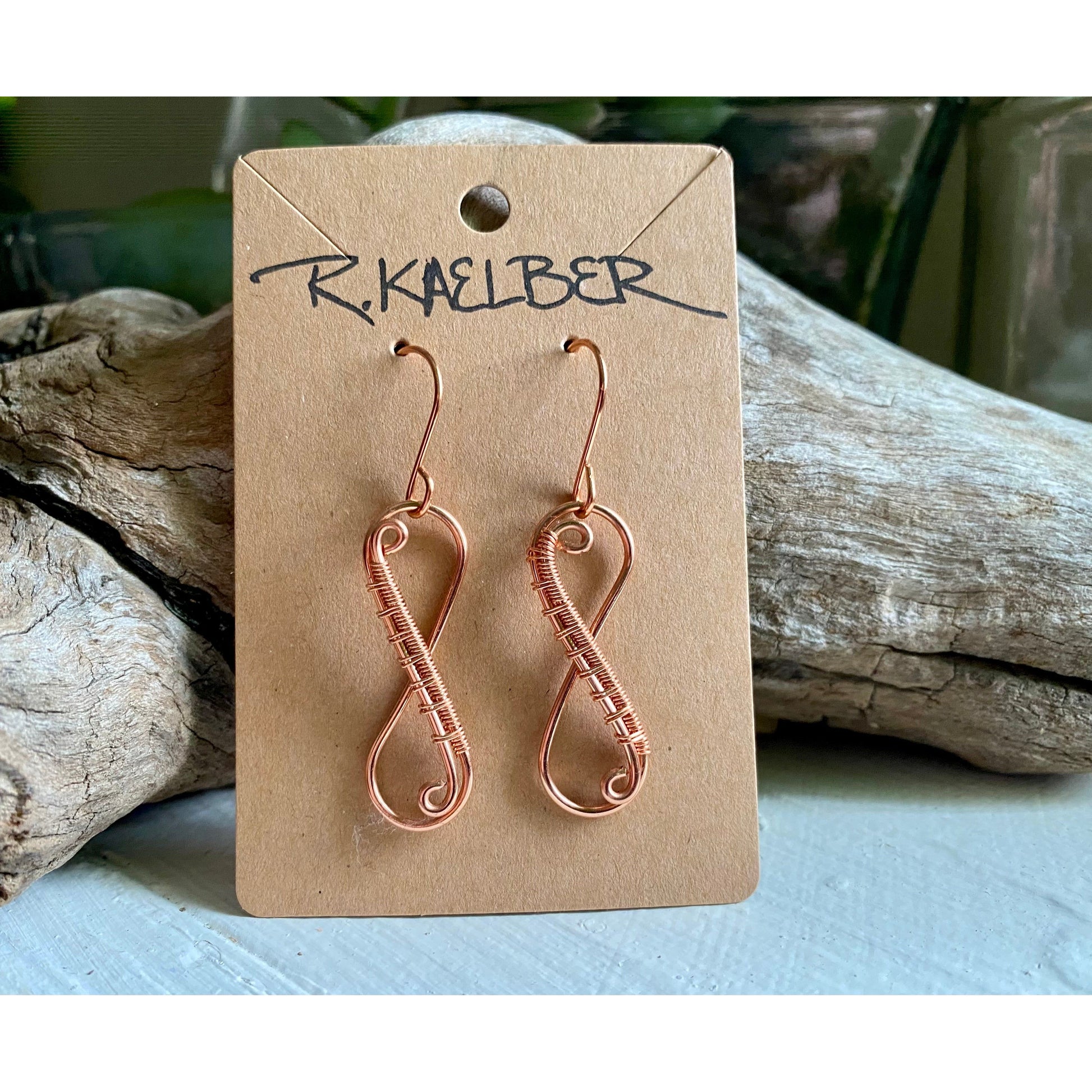 Infinity Copper Earrings - R.Kaelber Art