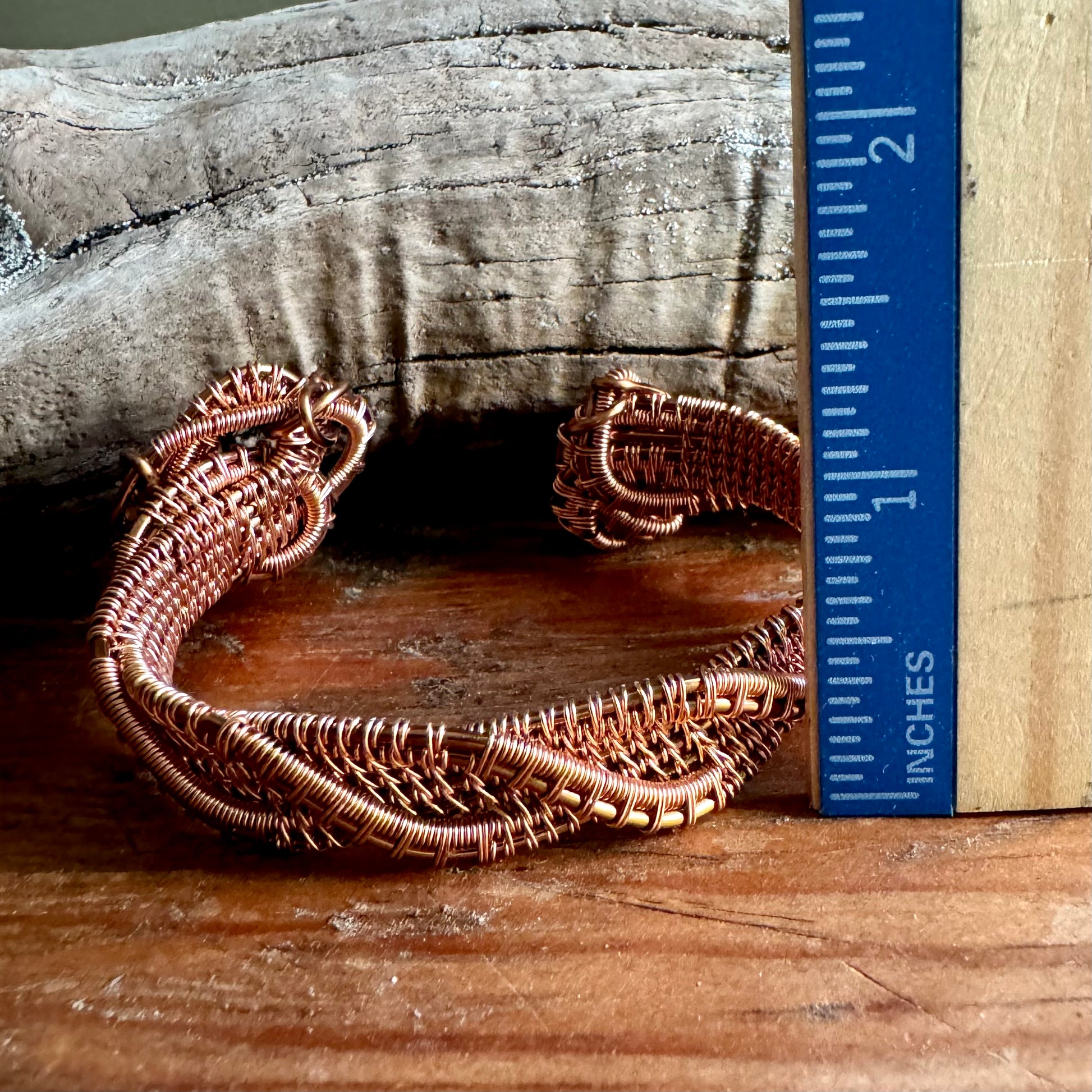 Twisting Copper Cuff - R.Kaelber Art