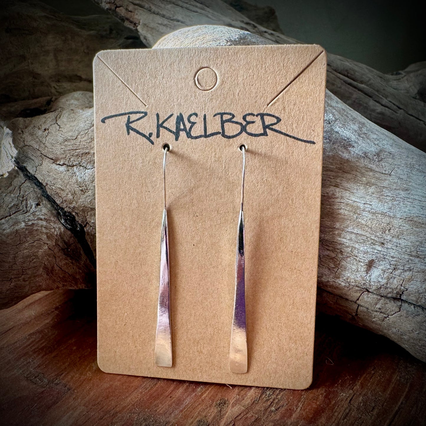 Sterling Sliver Smooth Drop Earrings - R.Kaelber Art