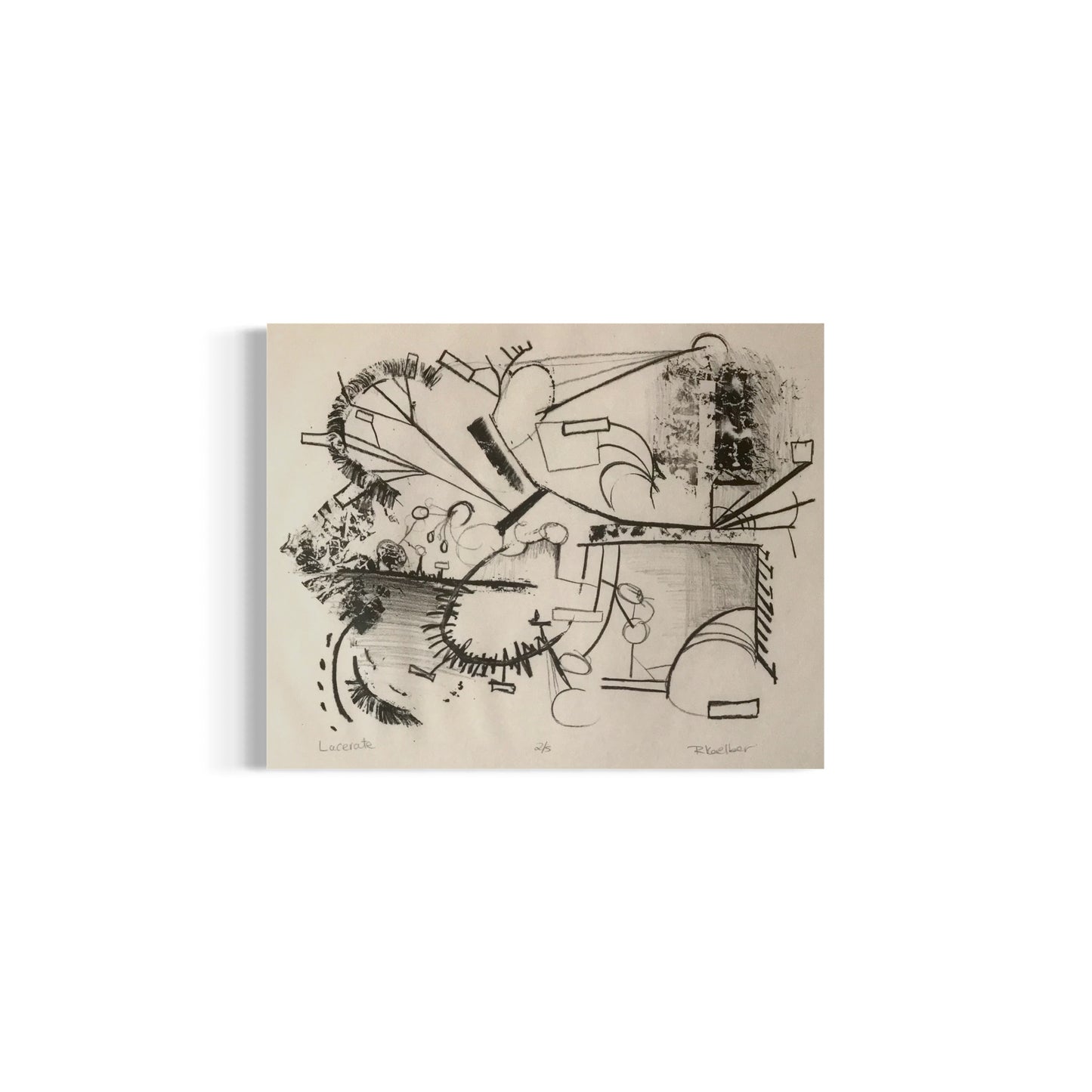 Lacerate - Original Lithograph