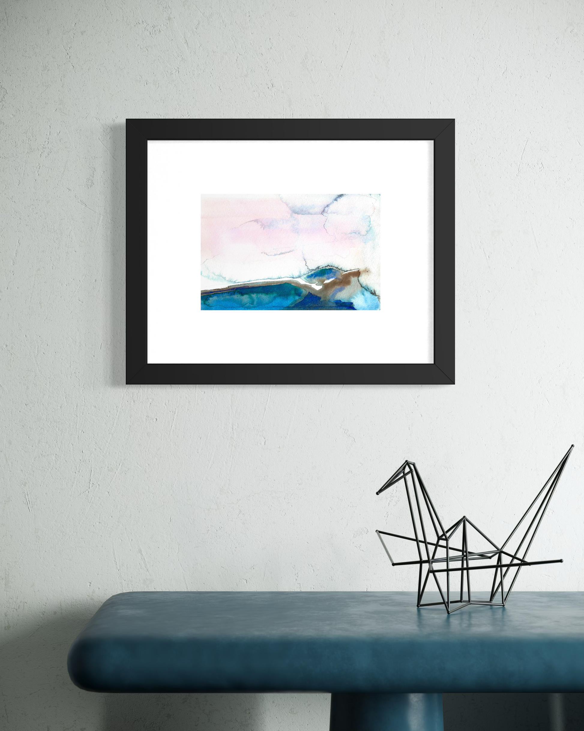 Tide Pool View Original Watercolor on Paper - R.Kaelber Art