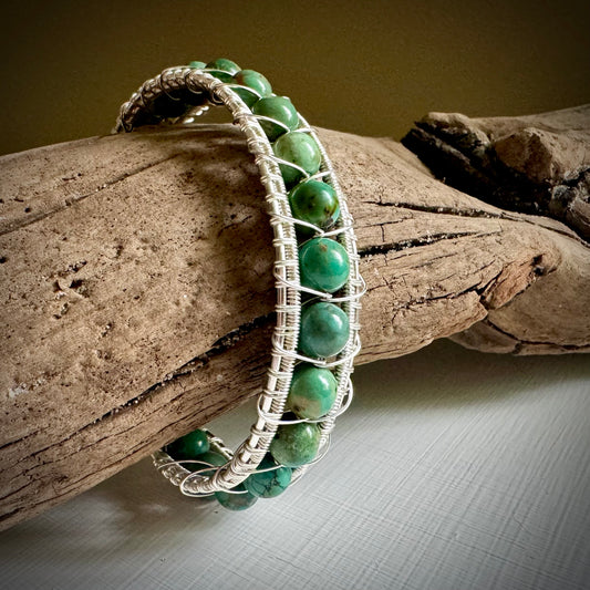 Turquoise and Sterling Silver Cuff Made to Order
