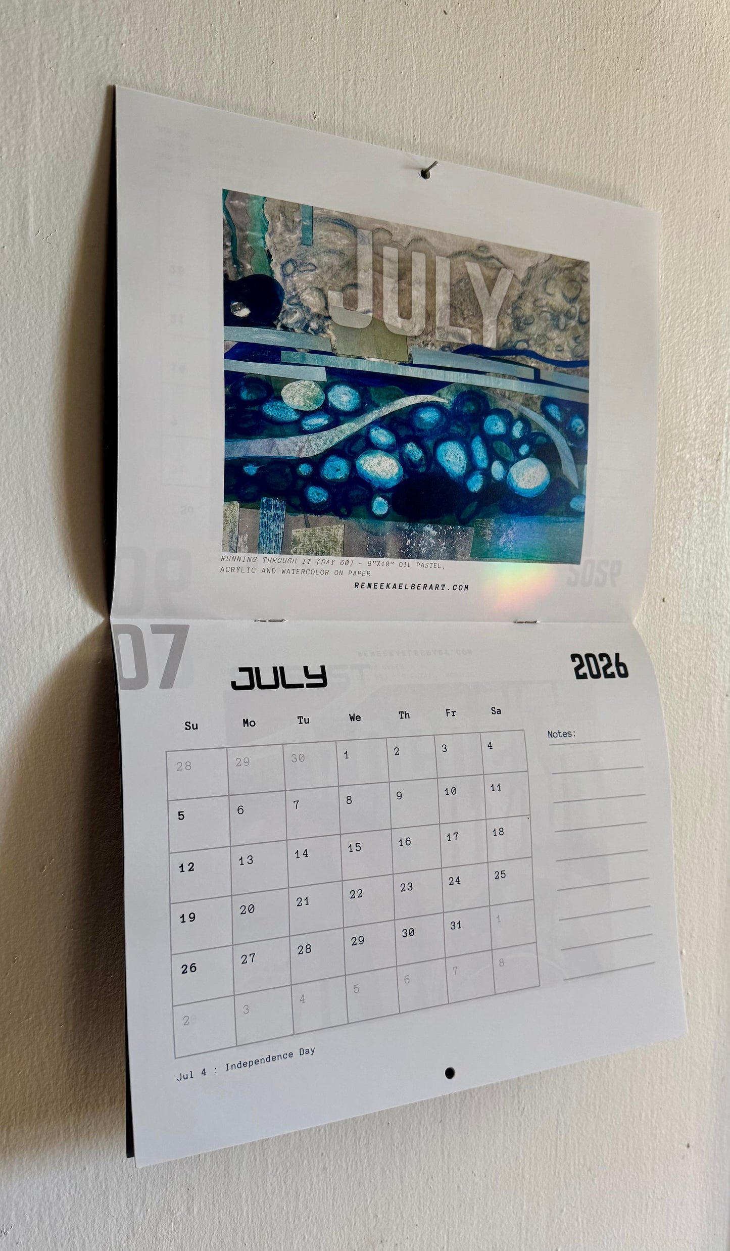 2026 Wall Calendar Staple Bound