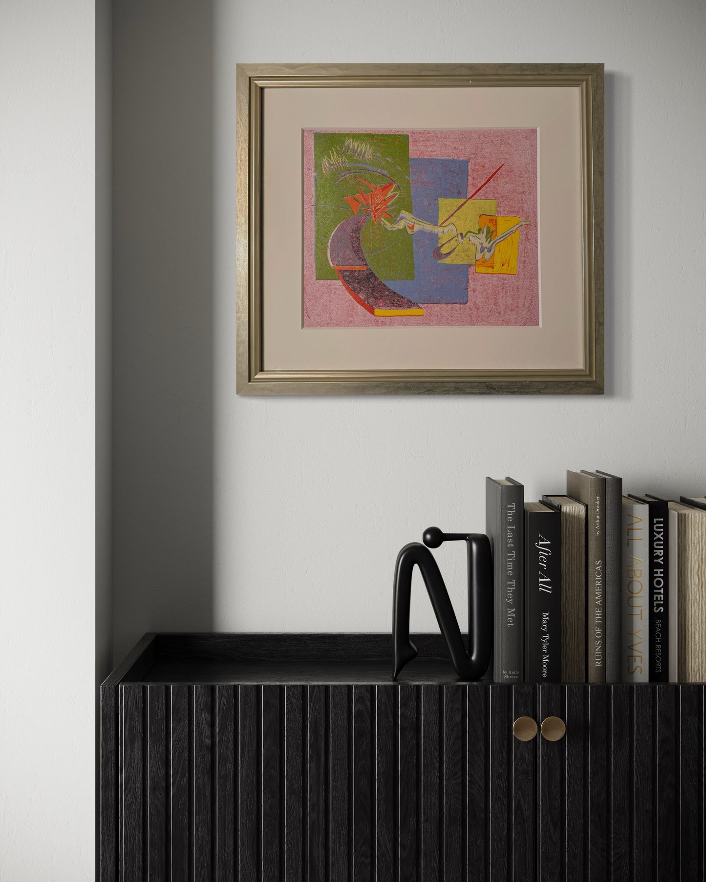 This Time Wasn’t So Bad - Original Woodblock Print Framed - R.Kaelber Art