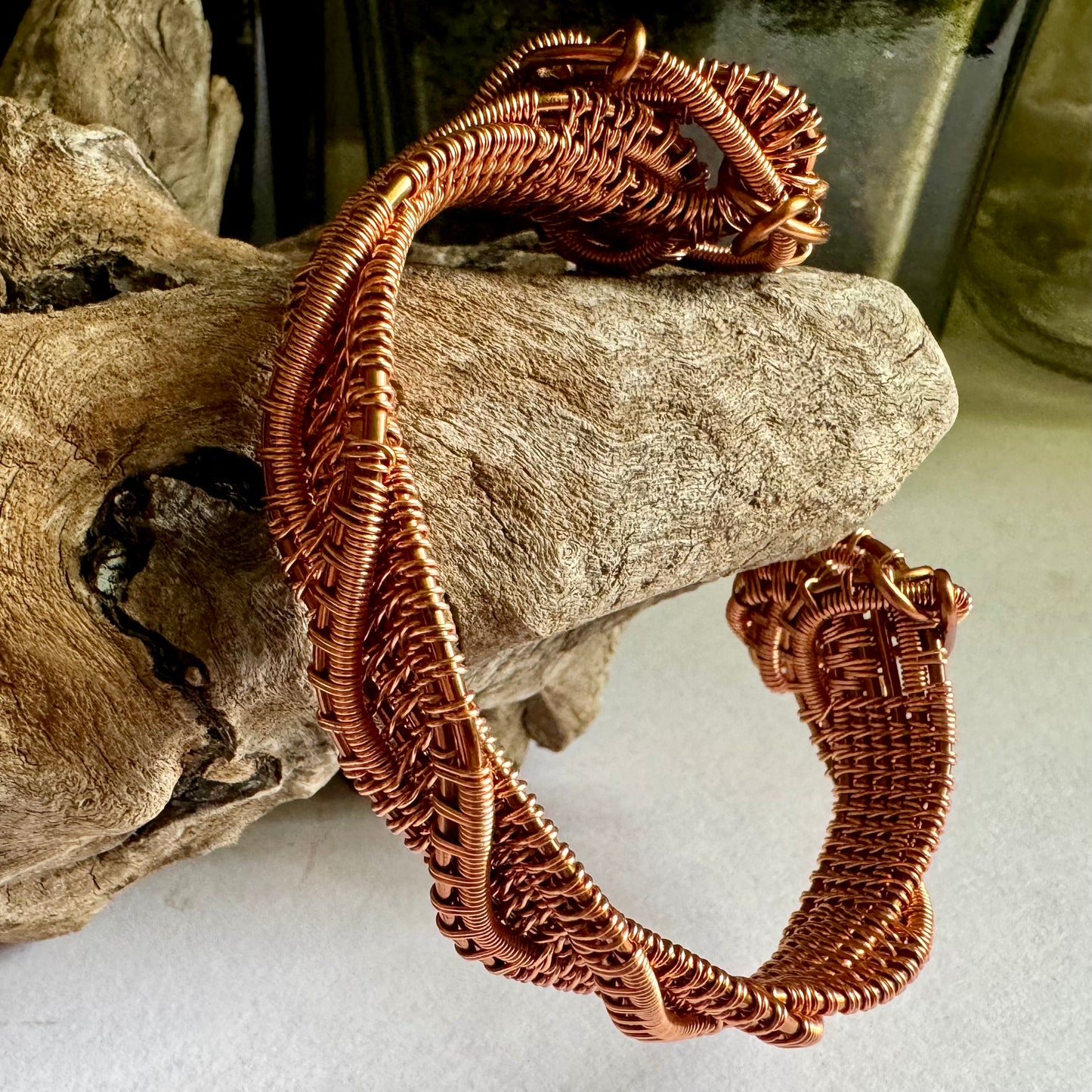 Twisting Copper Cuff - R.Kaelber Art