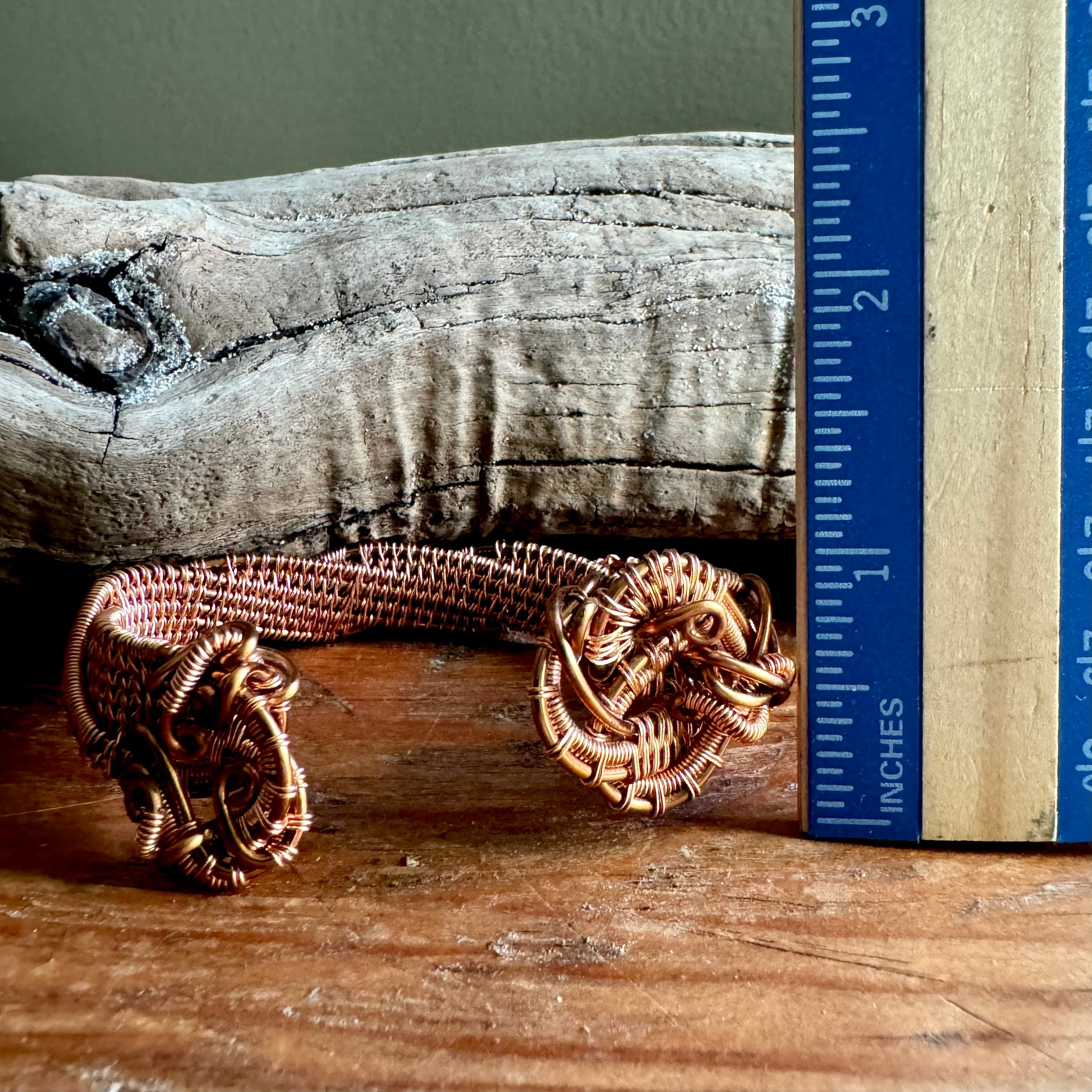 Twisting Copper Cuff - R.Kaelber Art