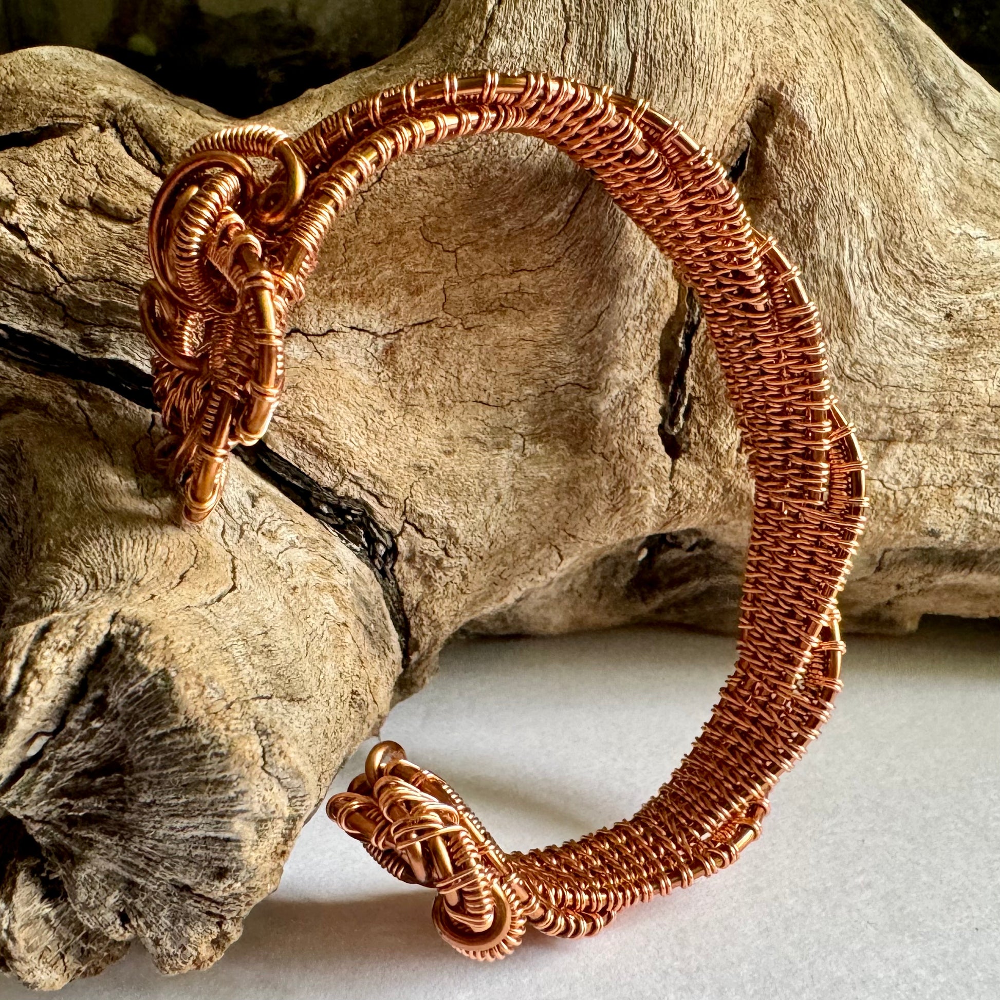 Twisting Copper Cuff - R.Kaelber Art