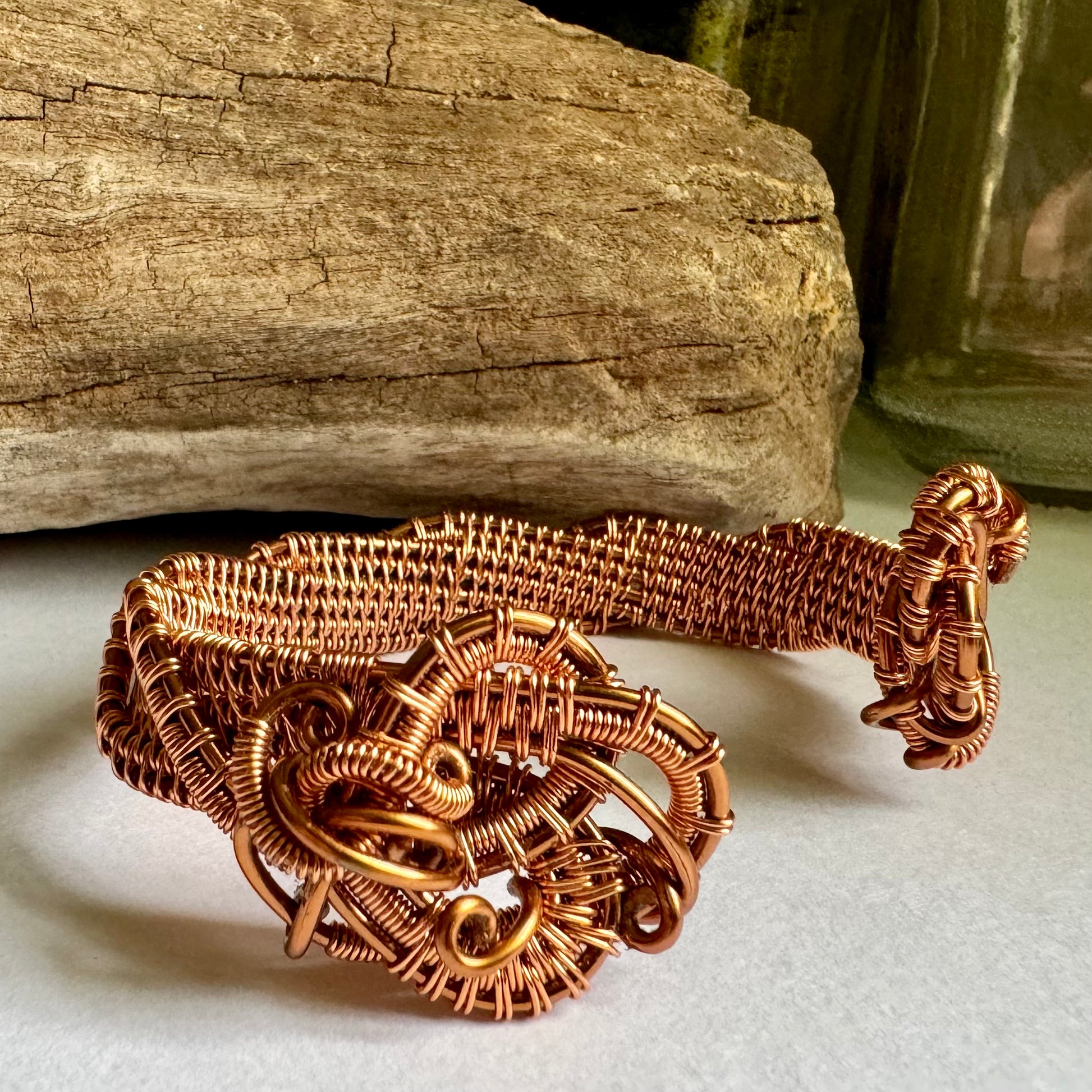 Twisting Copper Cuff - R.Kaelber Art