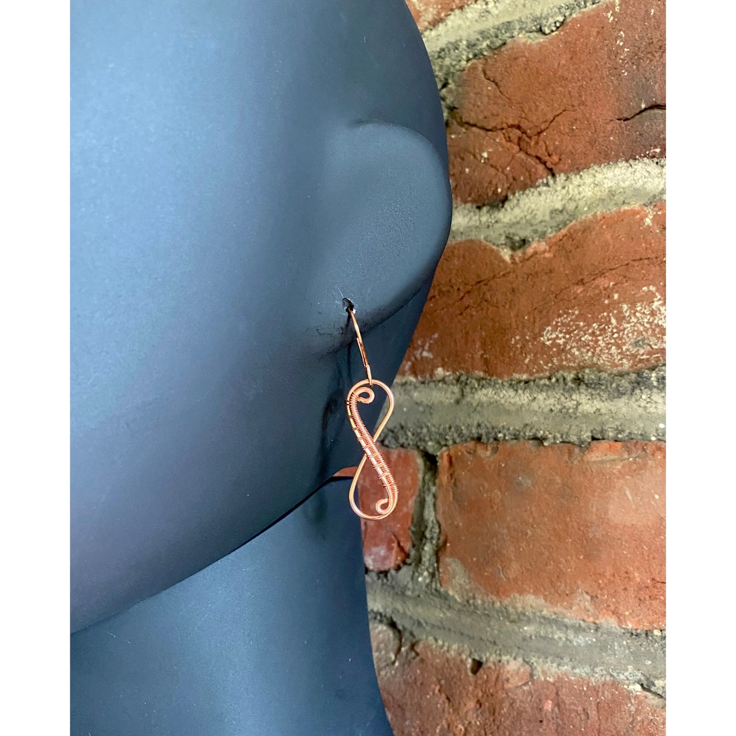 Infinity Copper Earrings - R.Kaelber Art