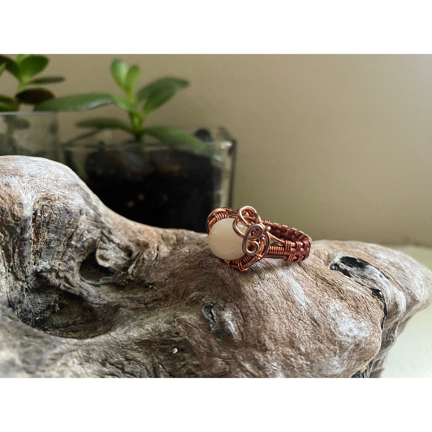 Opal and Copper Ring Size 5 - R.Kaelber Art