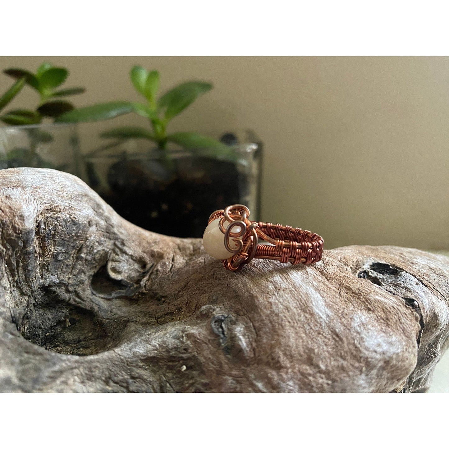 Opal and Copper Ring Size 5 - R.Kaelber Art